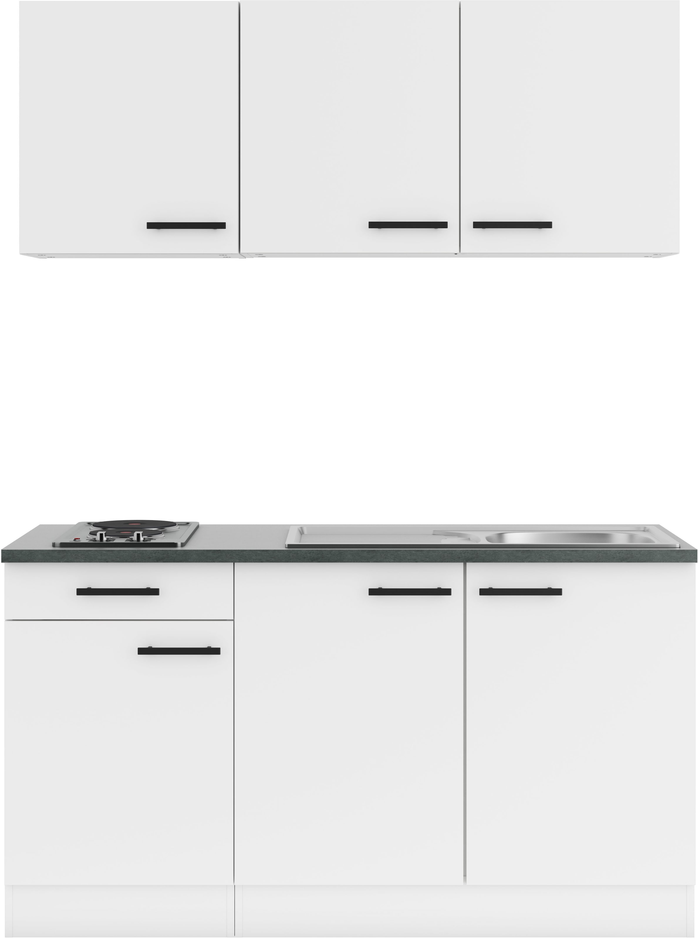 OPTIFIT Pantryküche »Palma«, Breite 150 cm, wahlweise mit Unterbaukühlschrank oder Kochfeld