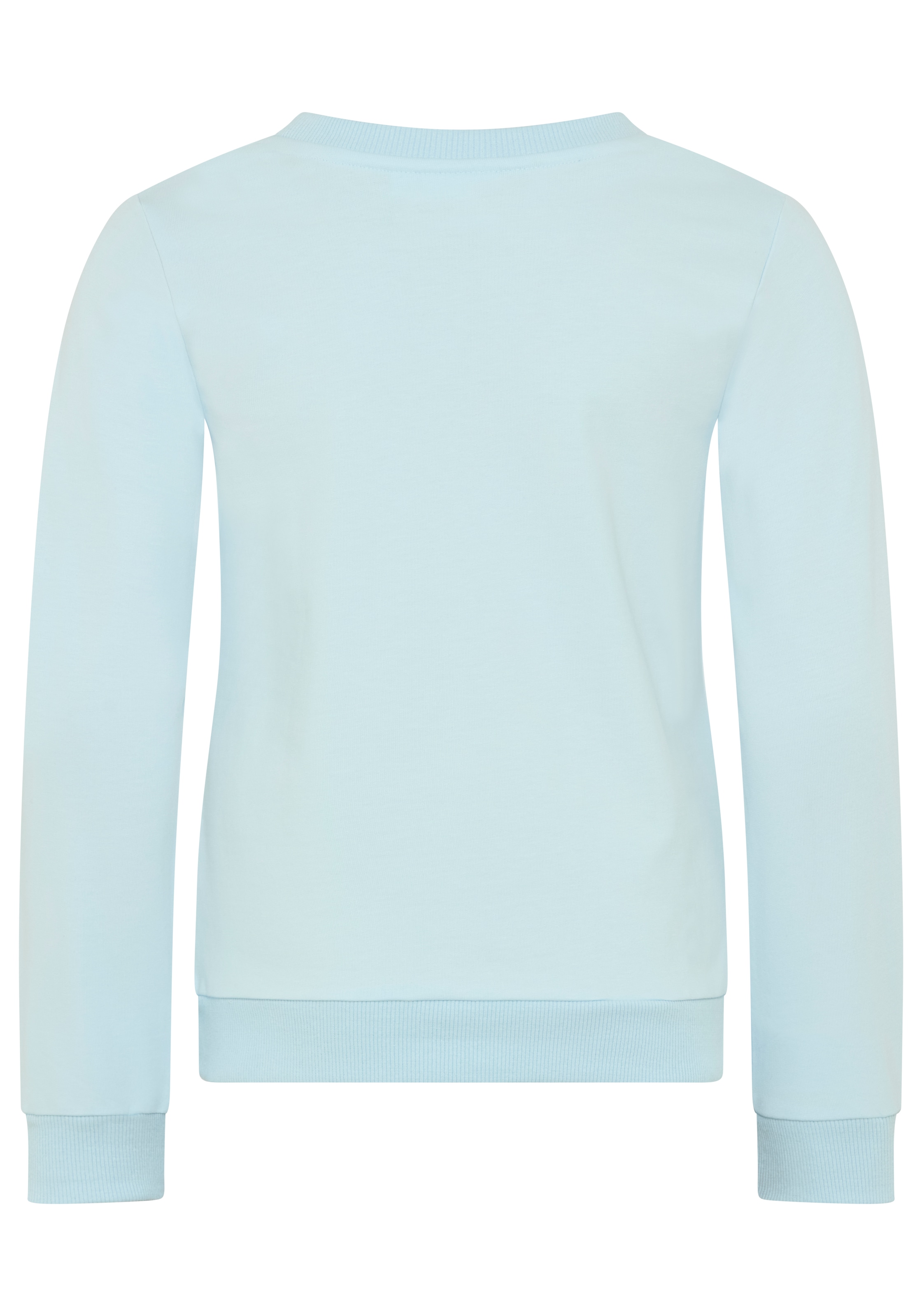 KIDSWORLD Sweatshirt »FROZEN Glitzerdruck Sweatshirt, Disney«, mit Rundhalsausschnitt, Langarm, hüftlange Basic-Passform
