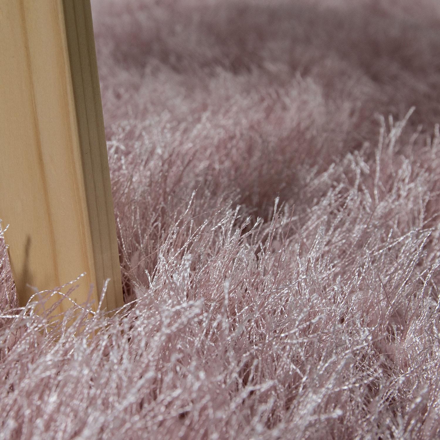 Paco Home Hochflor-Teppich »Glamour 300«, rechteckig, 70 mm Höhe, Uni Farben, mit weichem Glanz Garn, auch als Läufer erhältlich