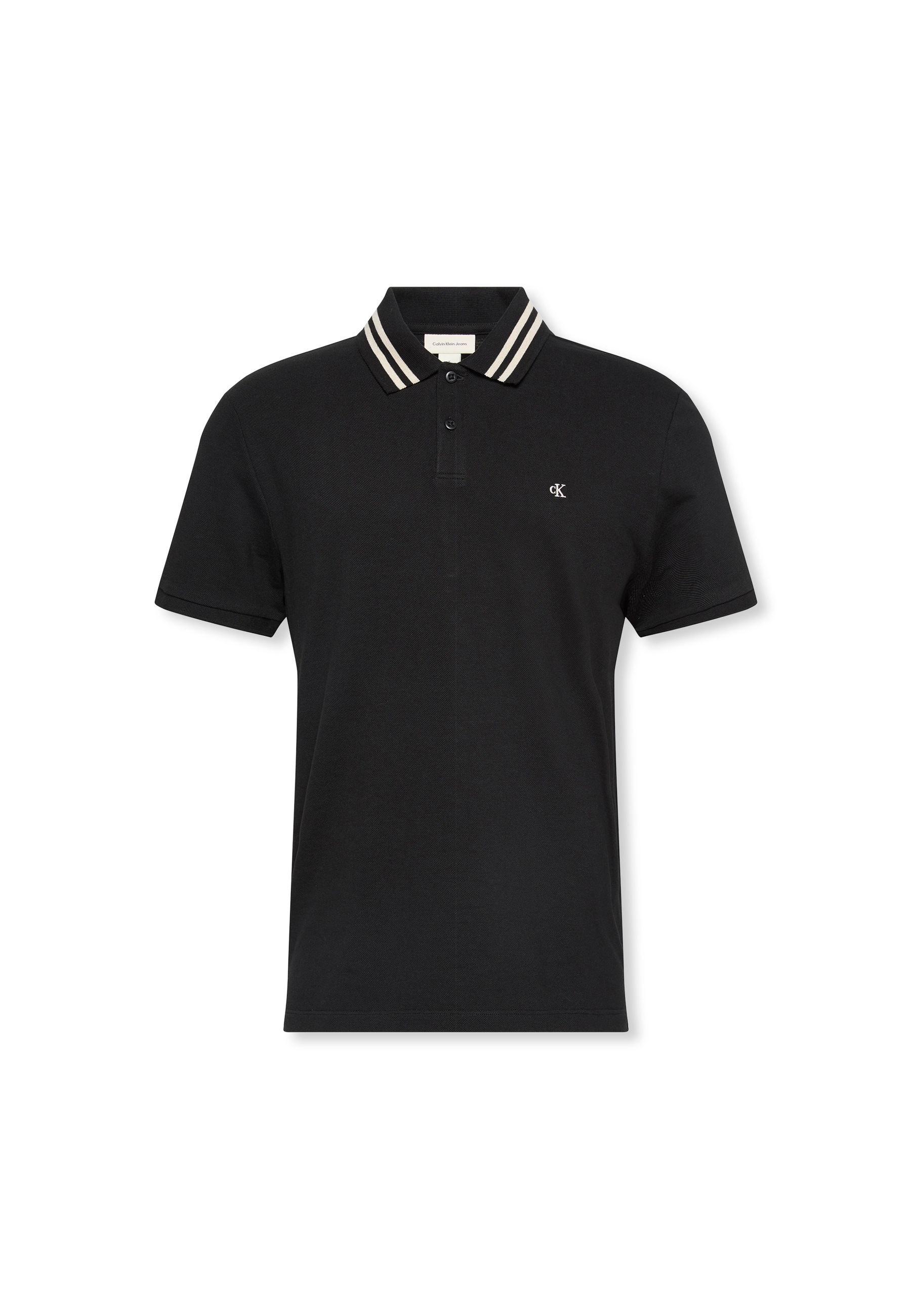 Calvin Klein Jeans Poloshirt »SS CSL PQ CLSSC TPPD«, Mit Rundhalsausschnitt