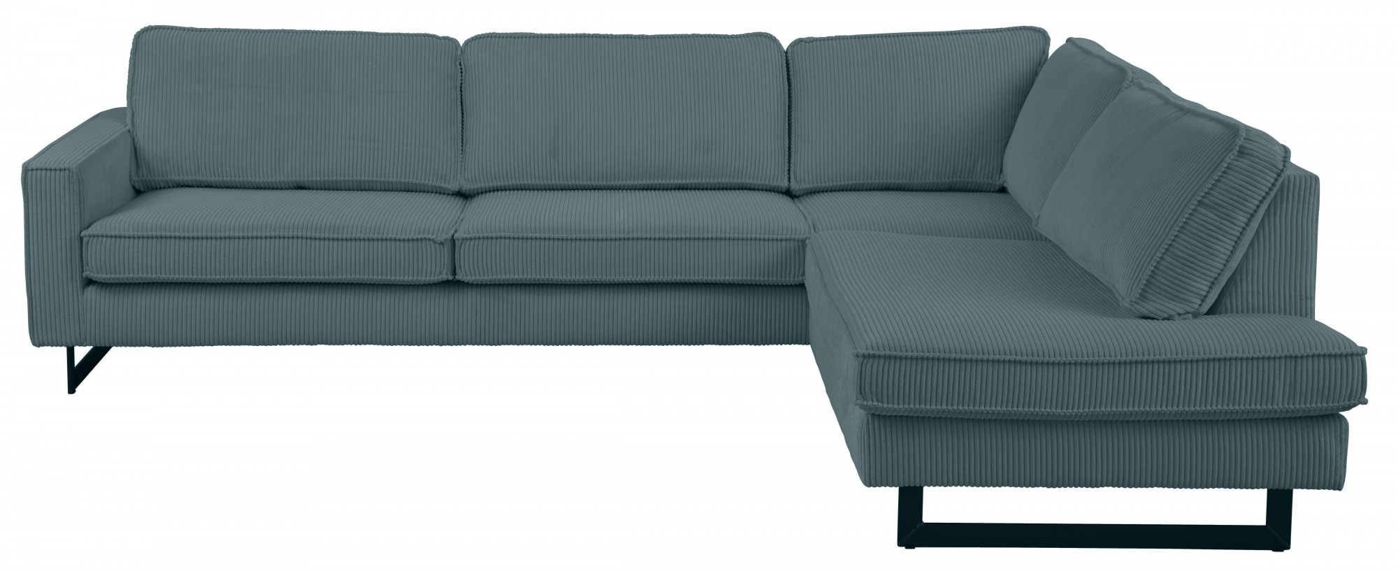 Home affaire Ecksofa »Pinto, 290 cm, Cord, Chenille, Lederoptik, Ottomane l günstig online kaufen