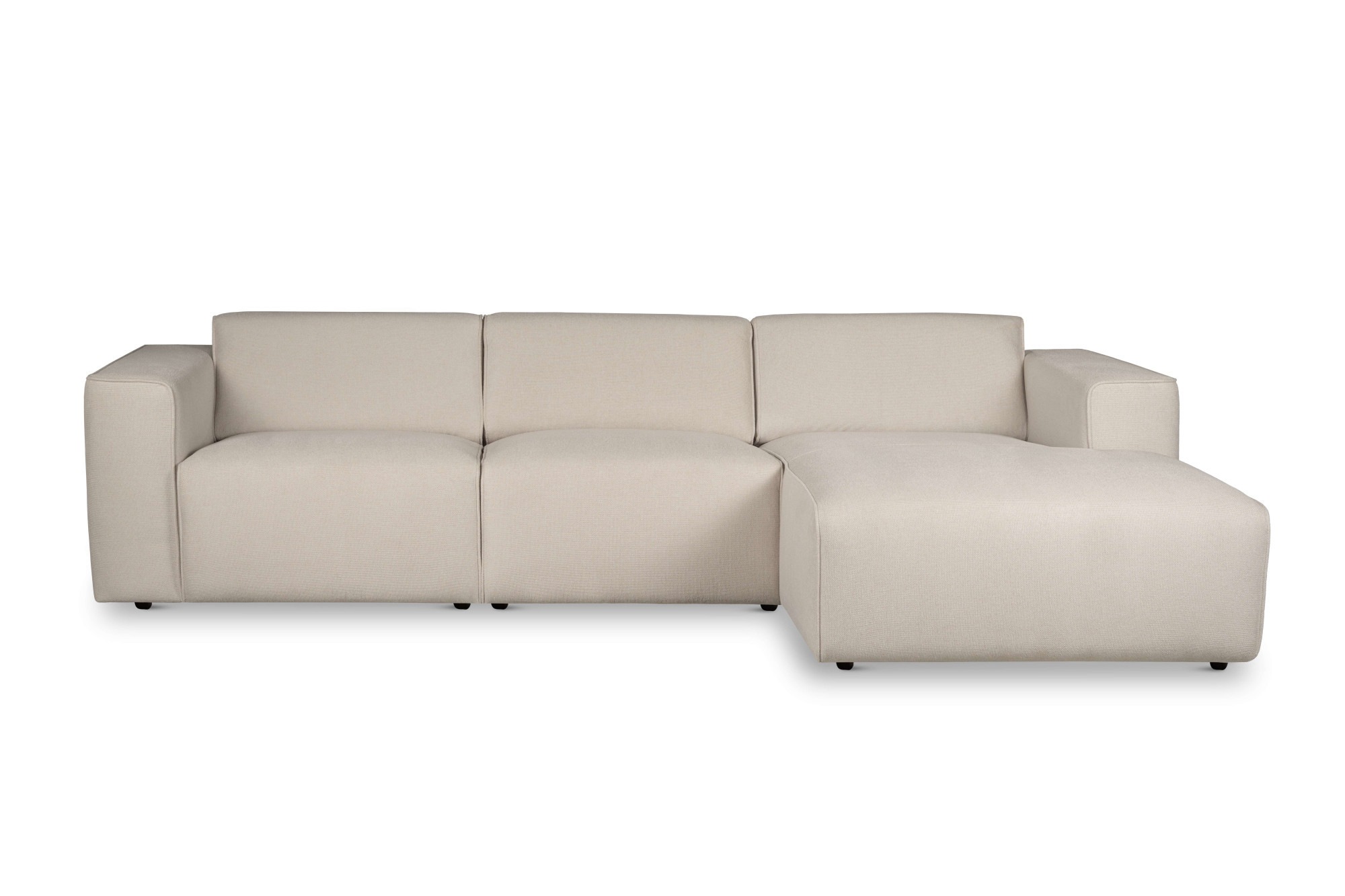 andas Ecksofa »Noord mit Kedernaht, Breite 281 cm, L-Form« Cord, Struktur, günstig online kaufen