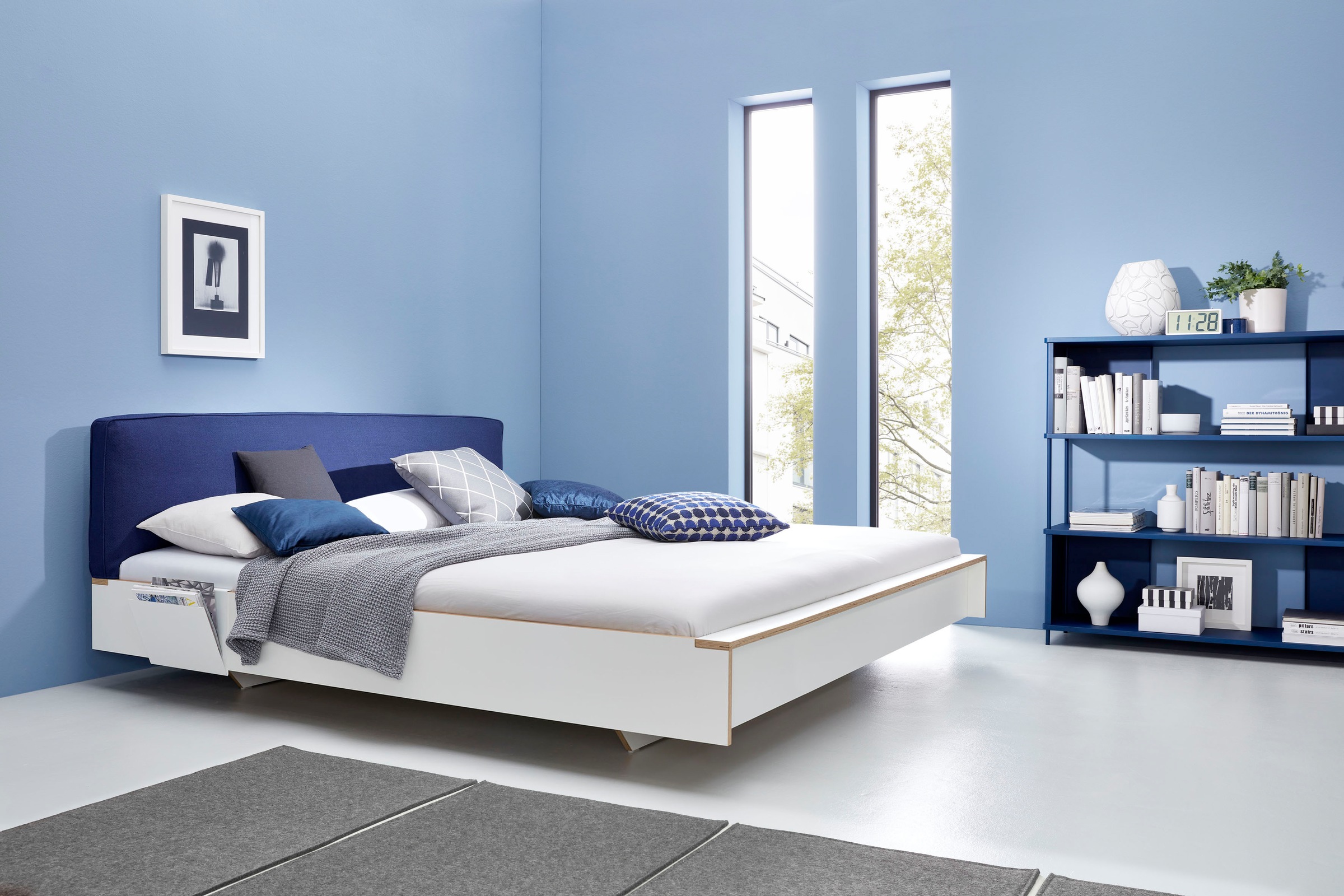7. Bild von Müller SMALL LIVING Holzbett »FLAI HIGH«, Überlänge Liegefläche 210 cm, Komfort Höhe 40 cm ohne Kopfteil