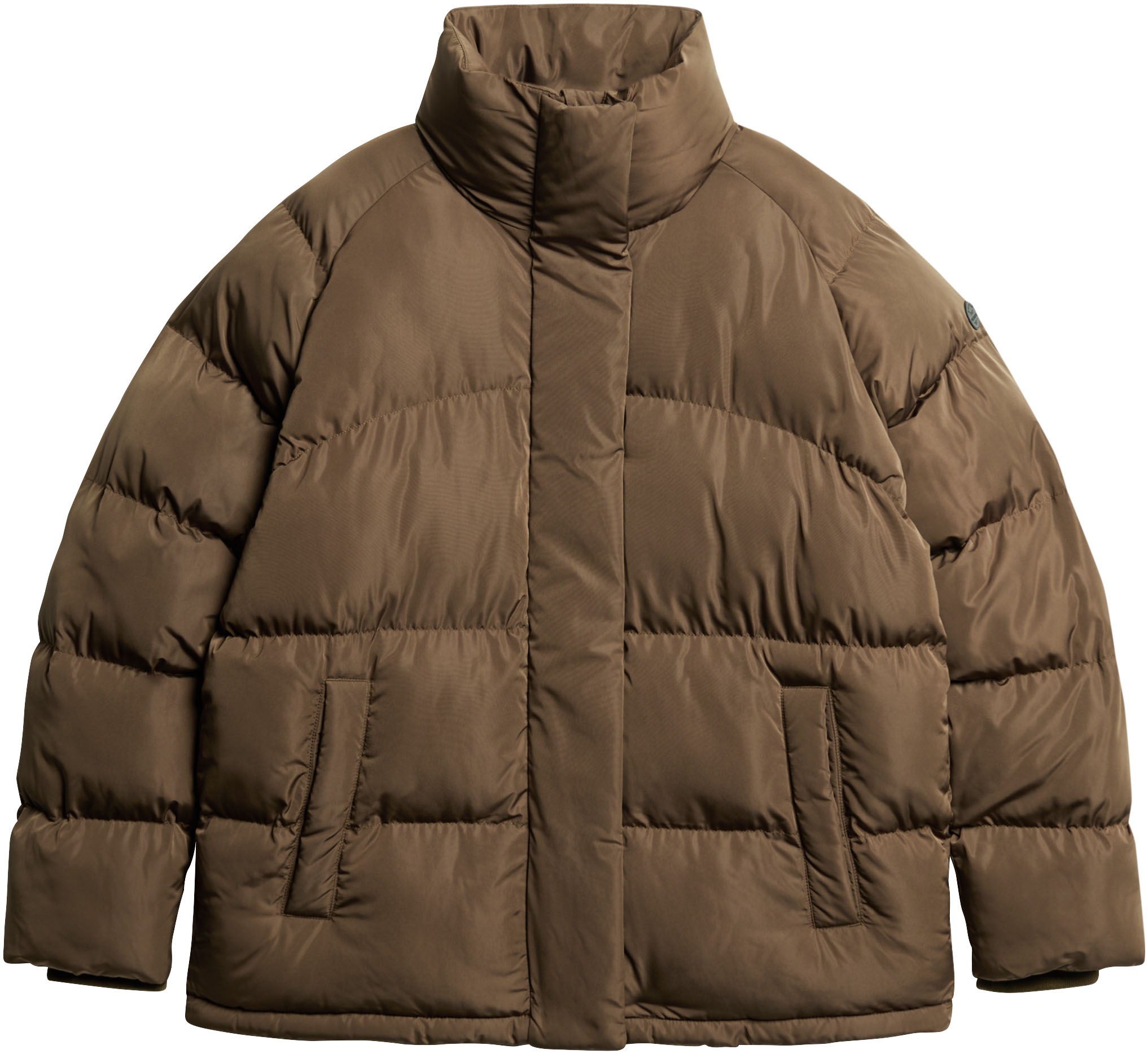 Superdry Steppjacke »MID LENGTH PUFFER JACKET«, mit Kapuze