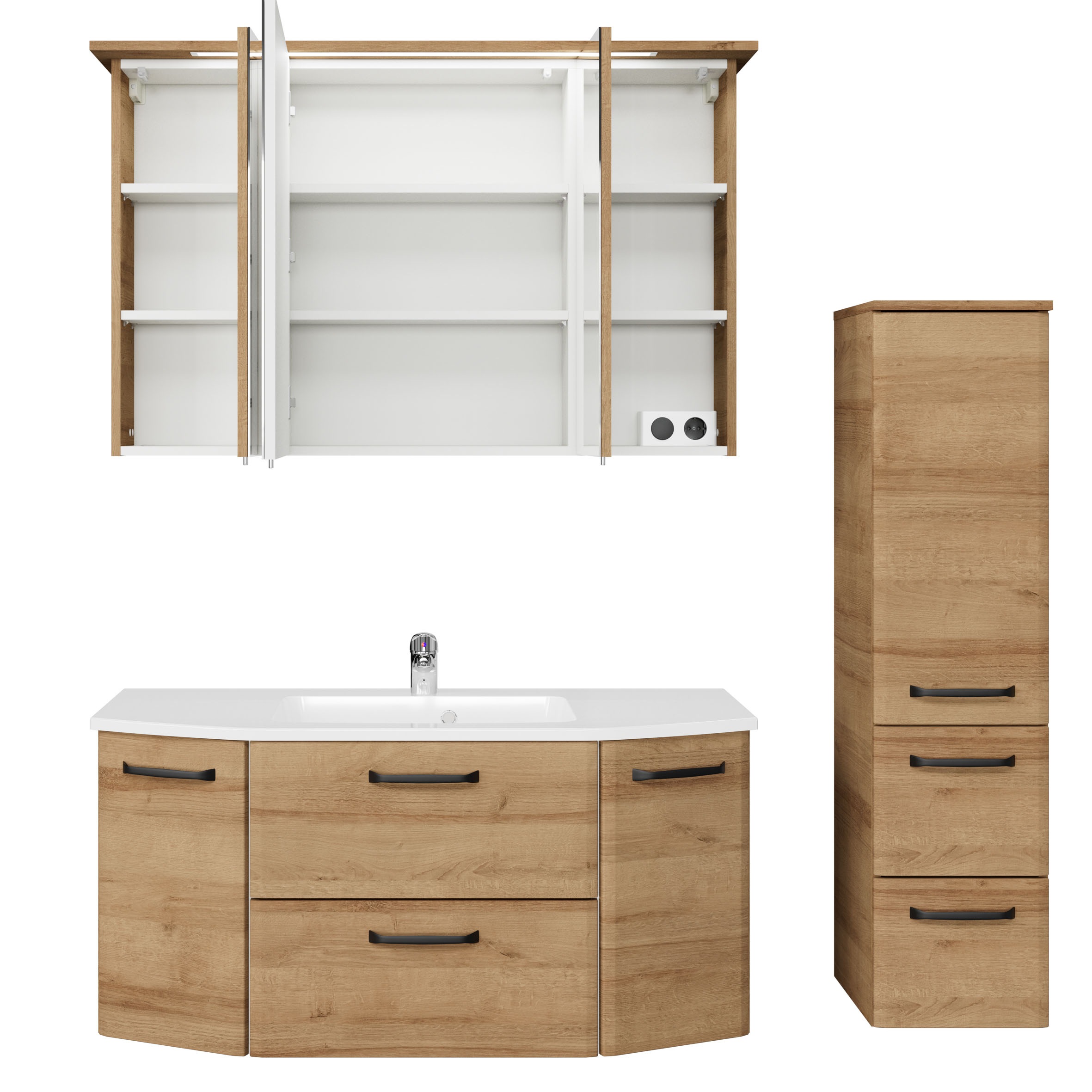 Saphir Badmöbel-Set »Quickset 318, mit Türdämpfer« 4 Stk. tlg.