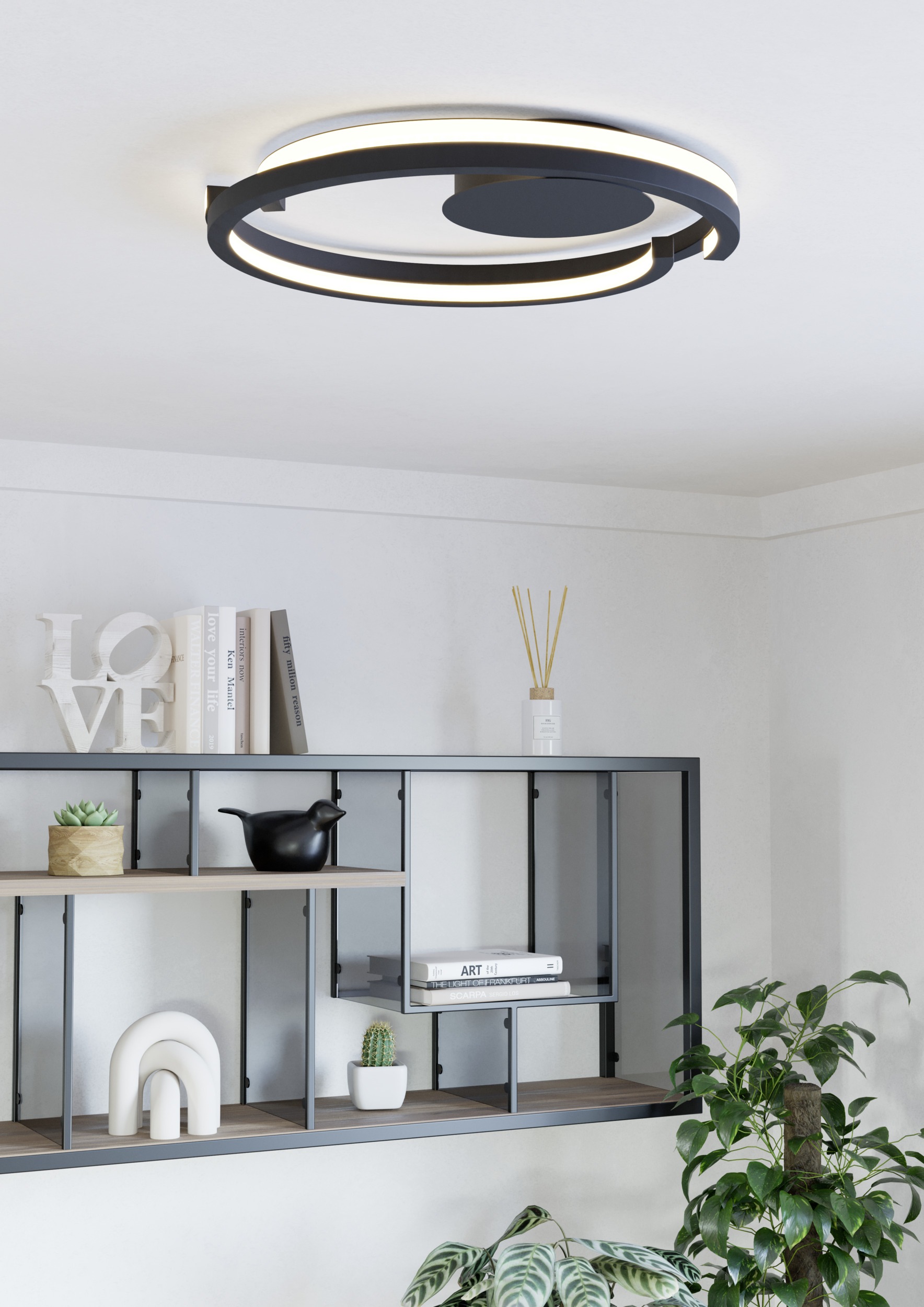 EGLO LED Deckenleuchte »MEZZOMONTE Deckenlampe - Alu, Stahl - LED;LED - 1X2 günstig online kaufen