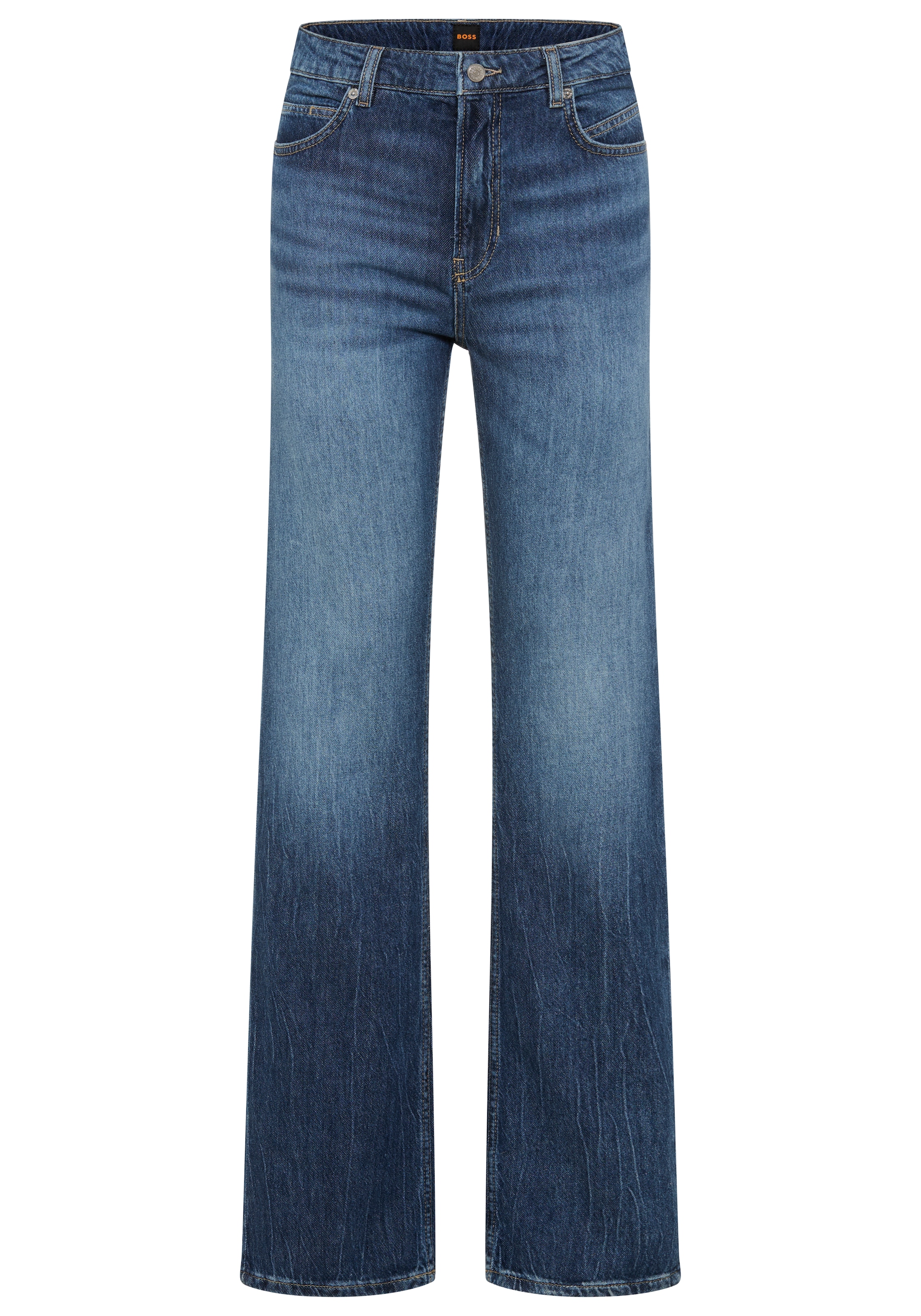 BOSS ORANGE Straight-Jeans »ADA HR 13.0 Premium Damenmode« High Rise, locker geschnitten