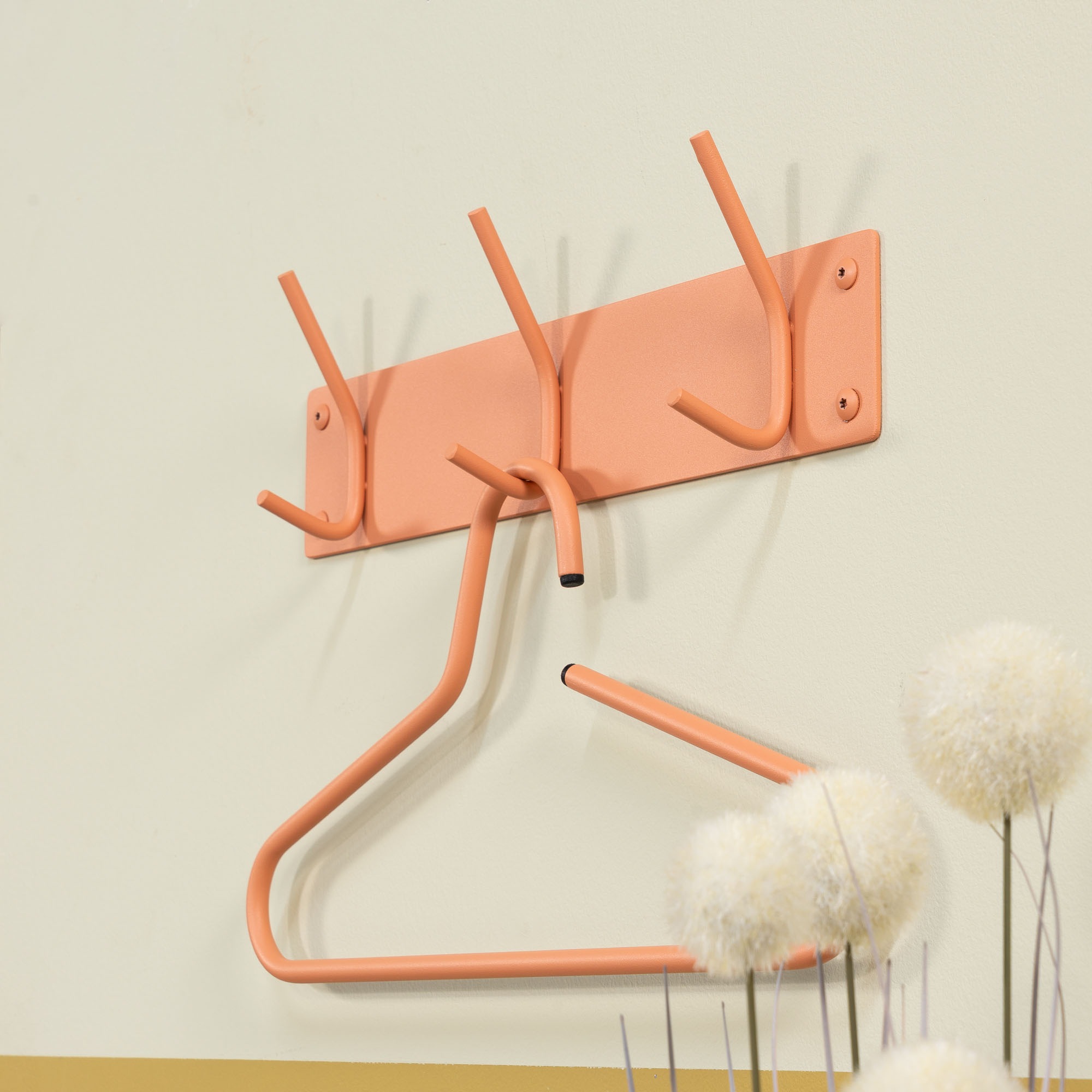 Spinder Design Garderobenhaken Metall, Zeitloses Design, 3 Haken, Breite 40 cm