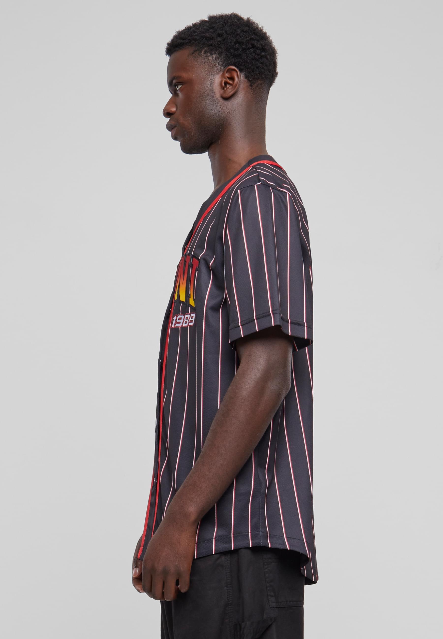 Karl Kani T-Shirt »Karl Kani Herren KM233-003-1 KK Serif Pinstripe Baseball Shirt« 1 Stk.