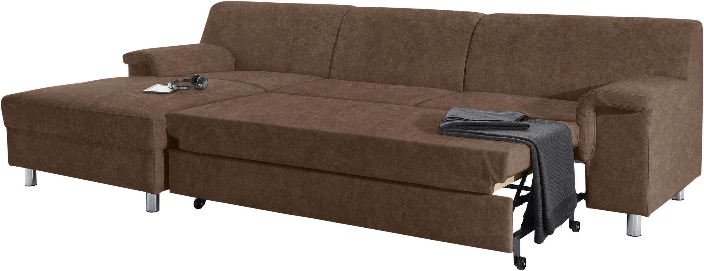 DOMO collection Ecksofa »Jamie, modern und elegant, Fußhöhe 9cm, L-Form,« w günstig online kaufen
