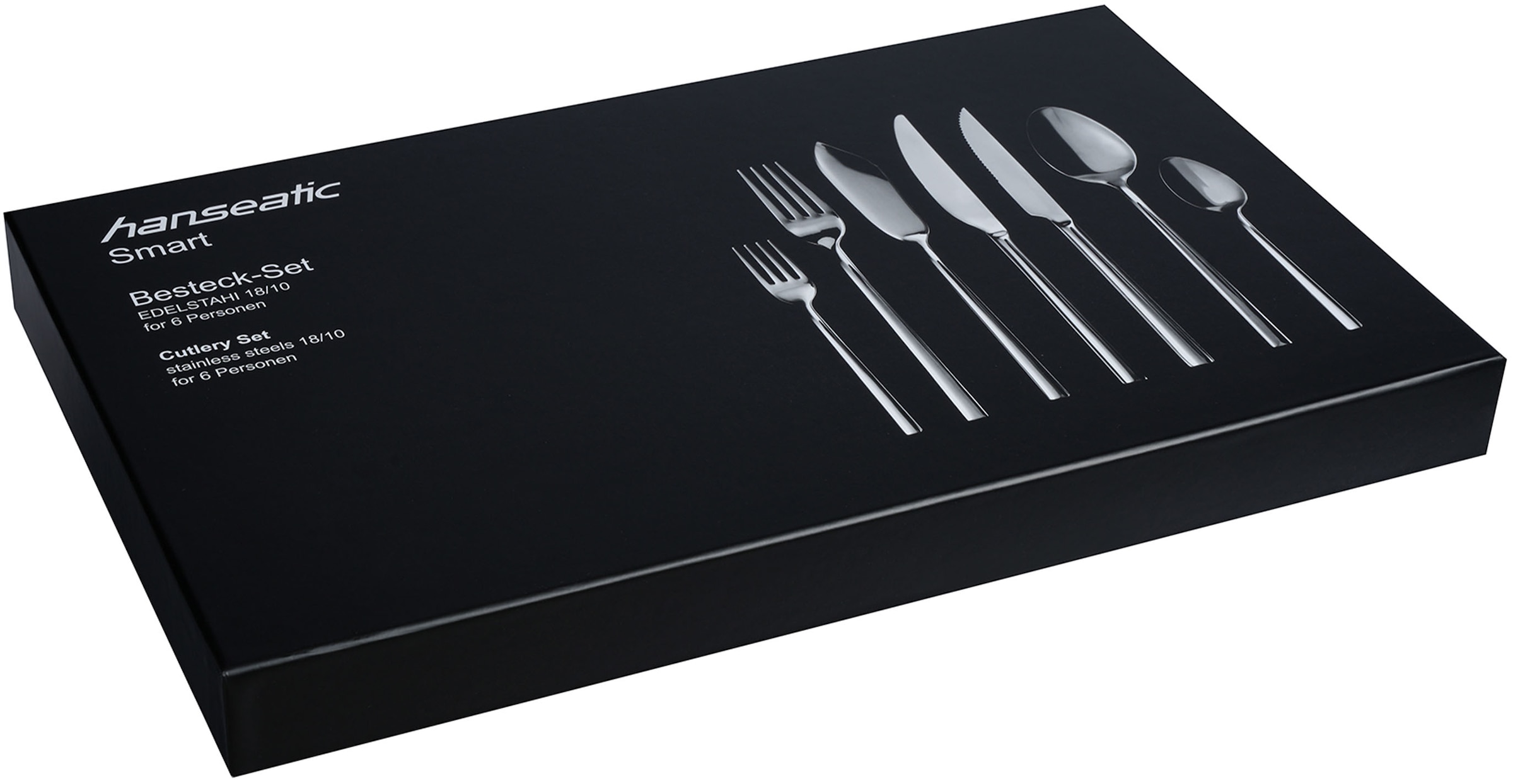 Hanseatic Besteck-Set »SMART, glänzend«, (Set, 42 tlg.), leichtes und minimalistisches Design