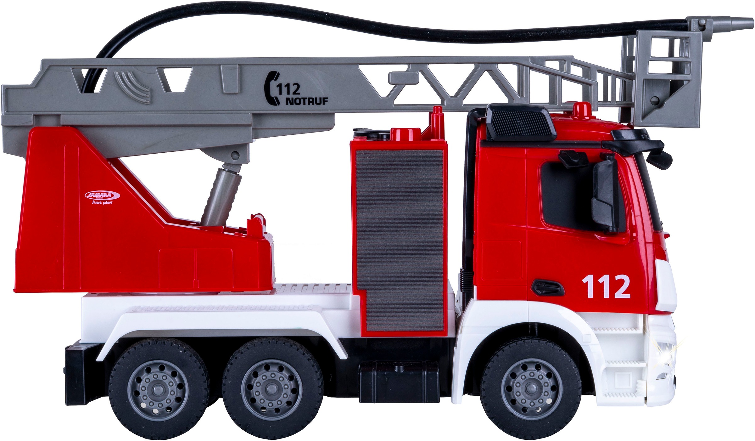 Jamara RC-LKW »Feuerwehr Drehleiter Mercedes -Benz Antos 2,4GHz«, mit Spritzfunktion; LED-Licht; Maßstab 1:26