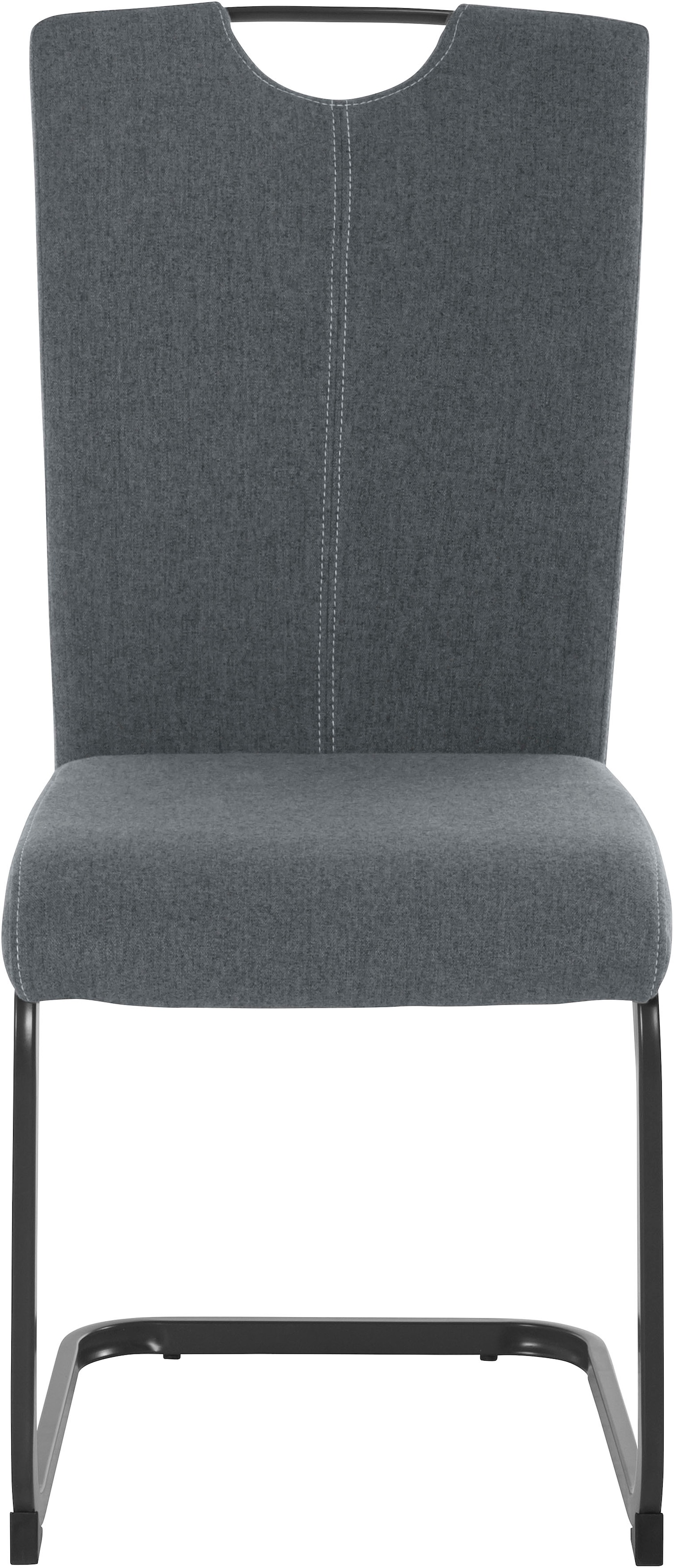 Homexperts Esszimmerstuhl »Viva«, (Set), 4 St., Webstoff, (2 oder 4 Stück),  Bezug in Webstoff, Metallgestell in anthrazit auf Rechnung bestellen | Stühle