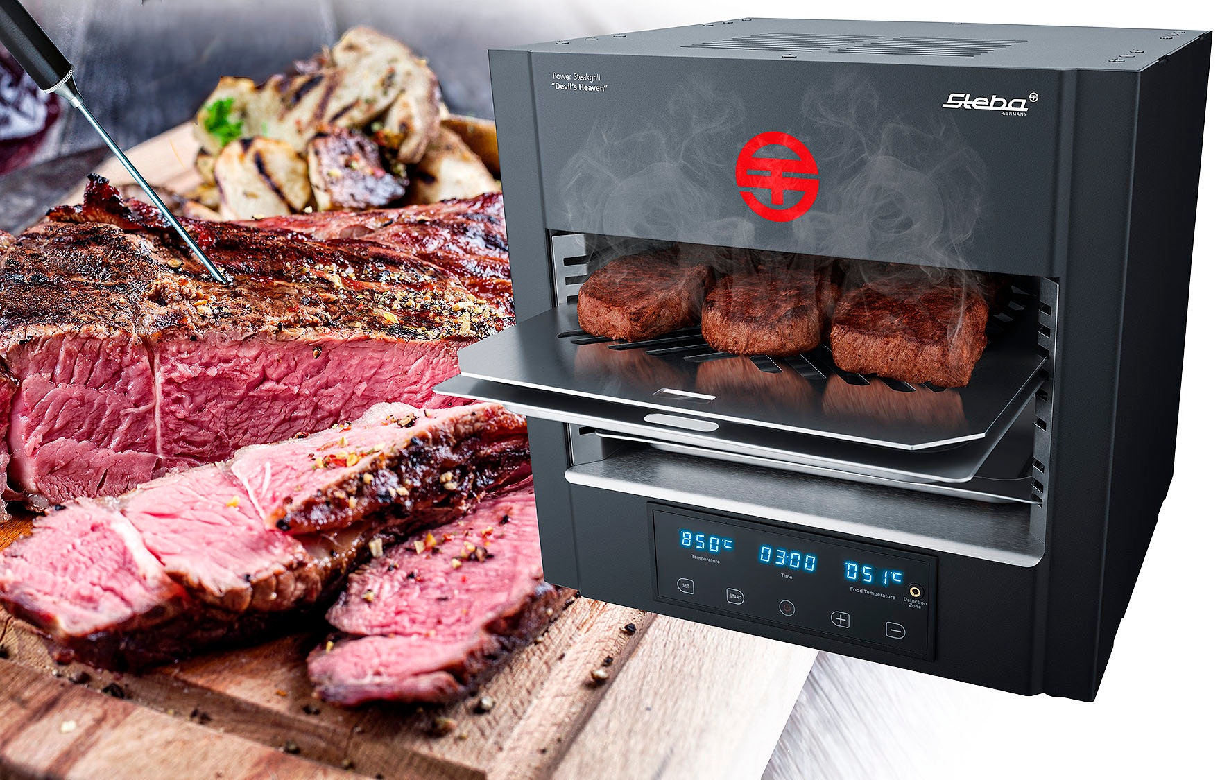 Steba Tischgrill »PS E2600 XL DEVIL’S HEAVEN«, 2600 W