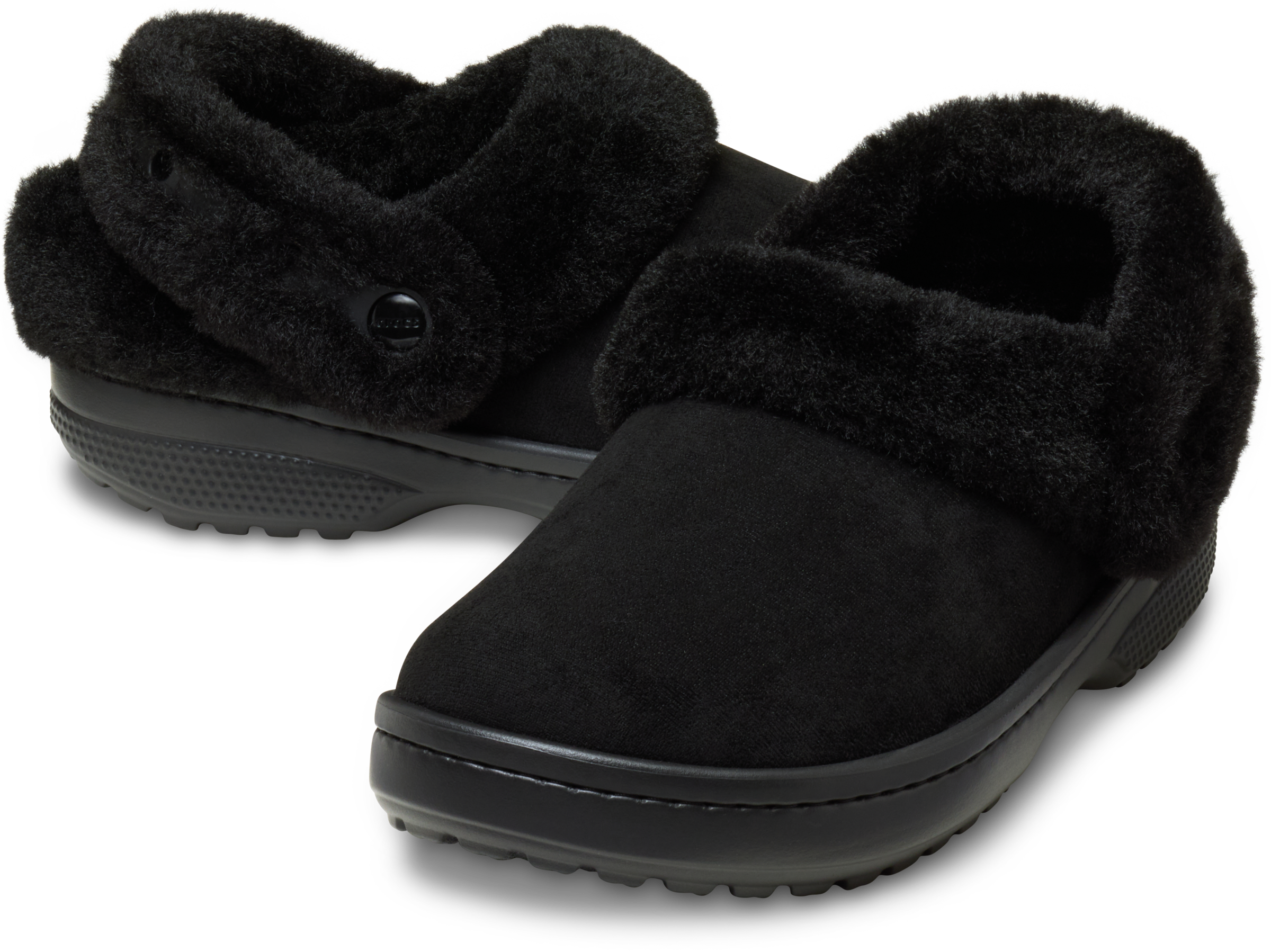 Crocs Hausschuh »Unfurgettable Vegan Suede Clog«  Schlupfschuh, Homeslipper mit Warmfutter