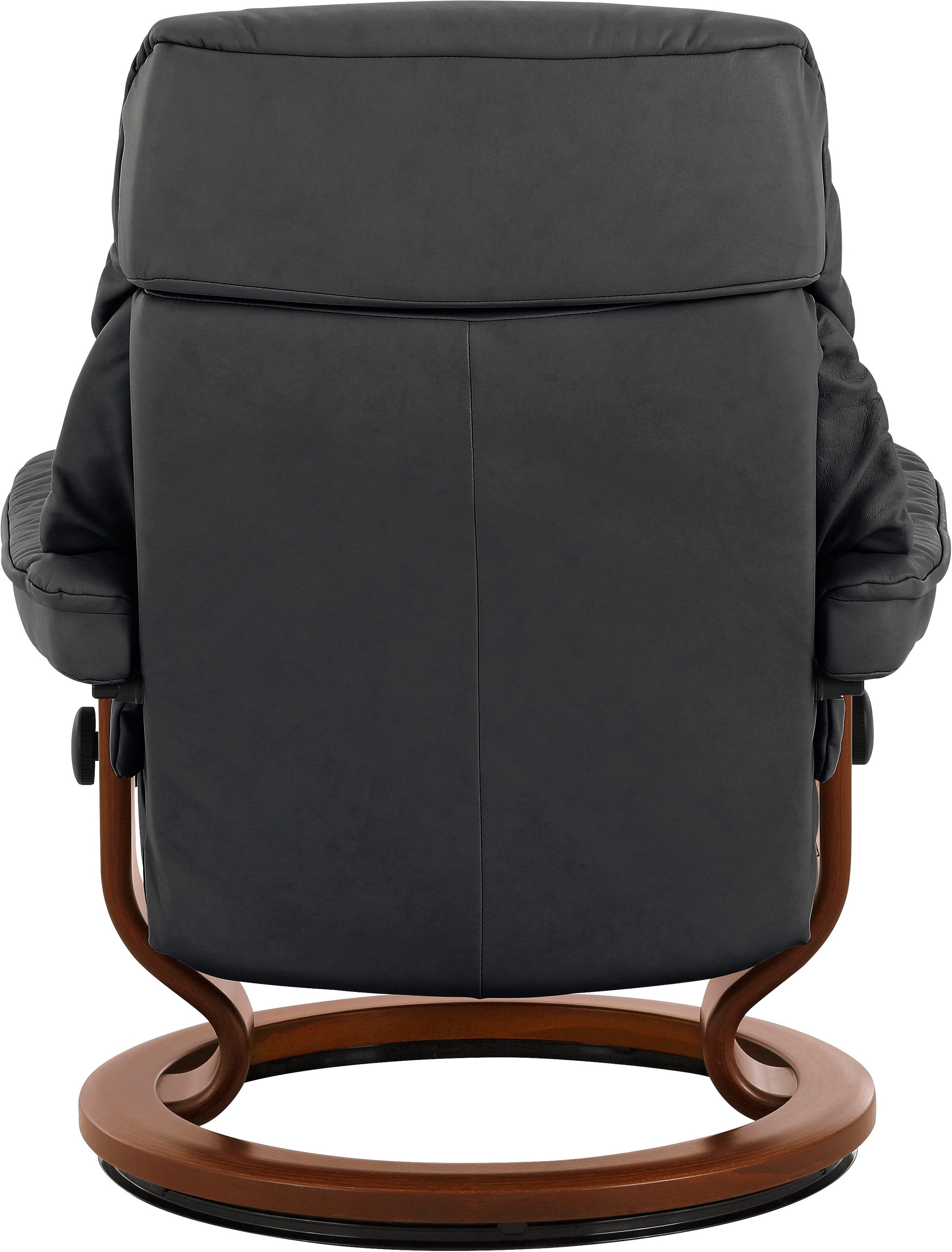 Stressless® Relaxsessel »Ruby«, (Set, Relaxsessel mit Hocker), mit Classic Base, Größe S, Gestell Eiche, Wenge, Braun & Schwarz