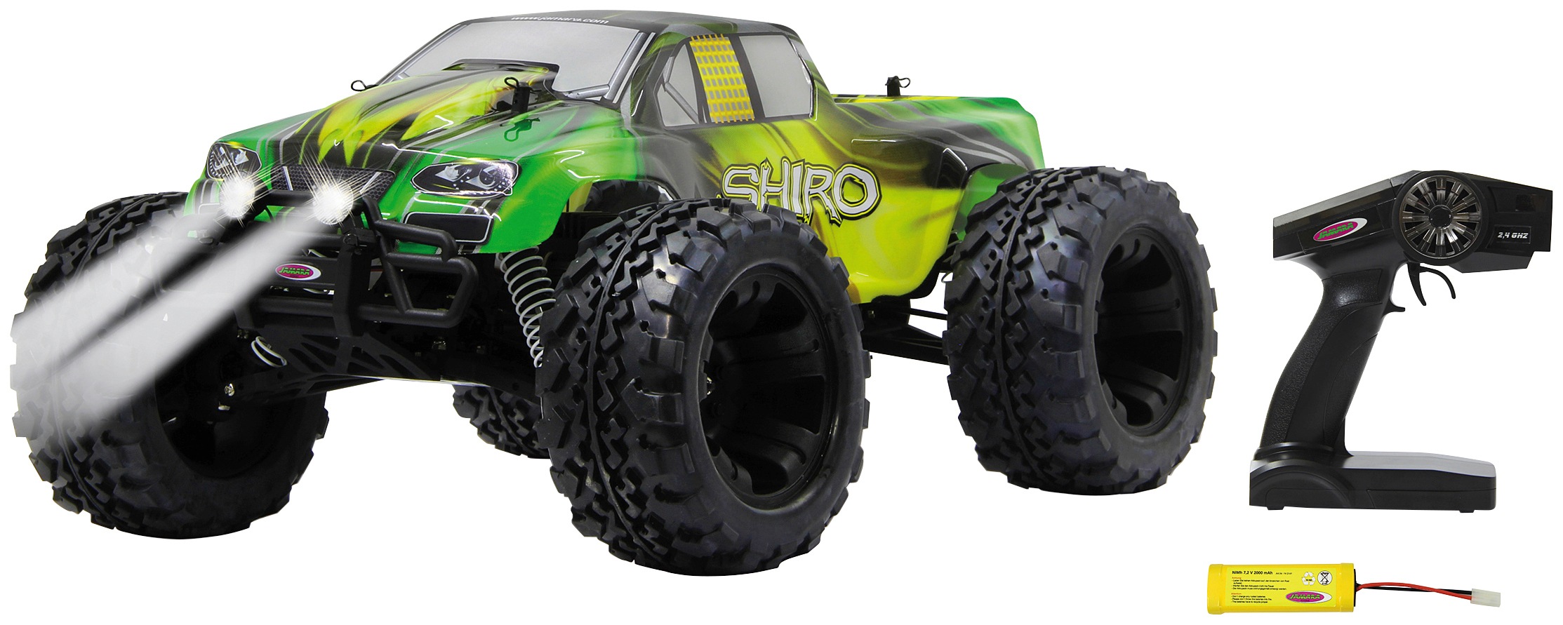 Jamara RC-Monstertruck »Shiro Monstertruck 4WD«, 1:10, 2,4 GHz, mit LED