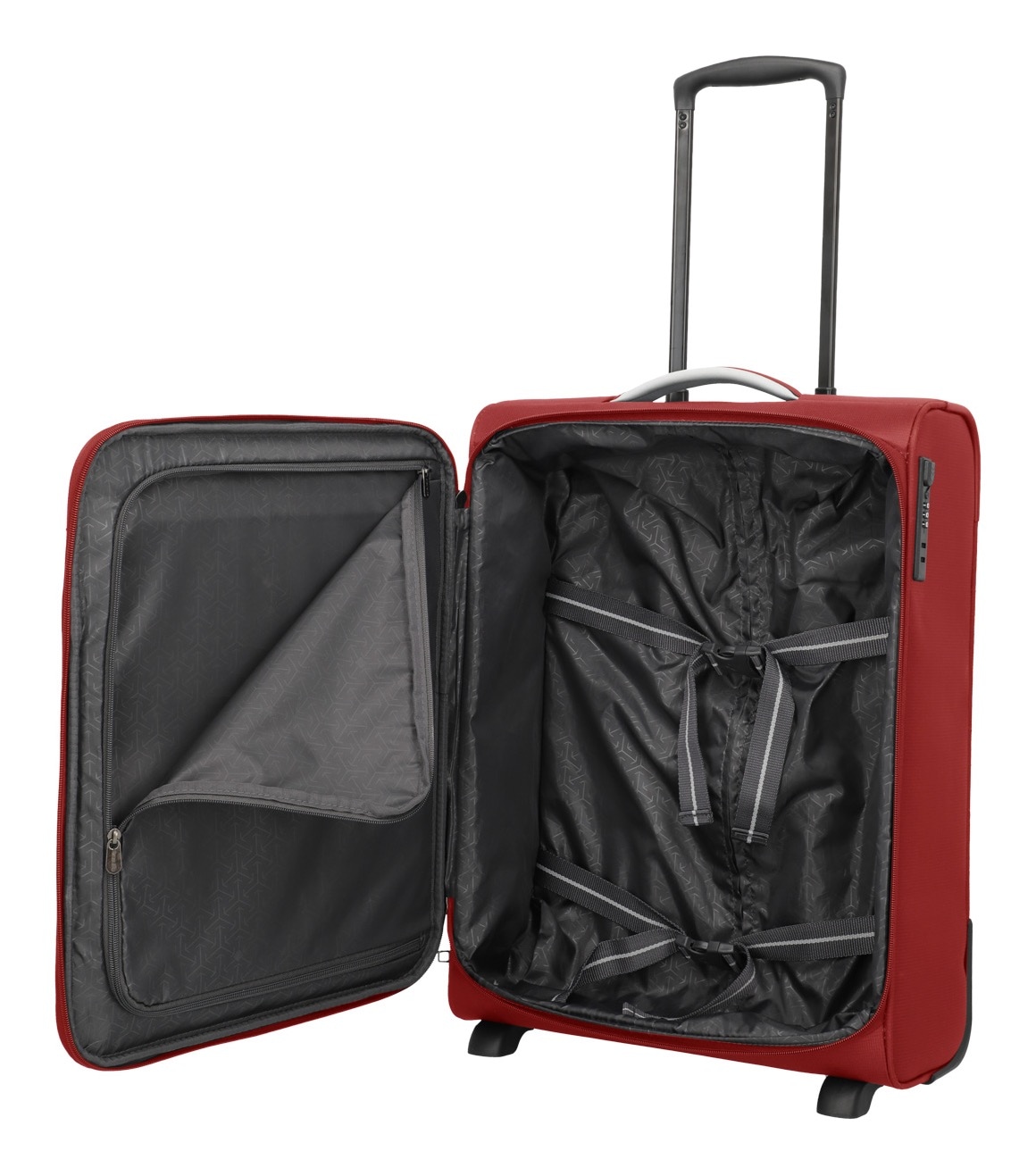 travelite Handgepäck-Trolley »JETPACK Multi 2 Cabin, konzipiert für Condor & Ryanair«, 2 Rollen, Weichgepäck-Koffer Handgepäck für die meisten gängigen Airlines