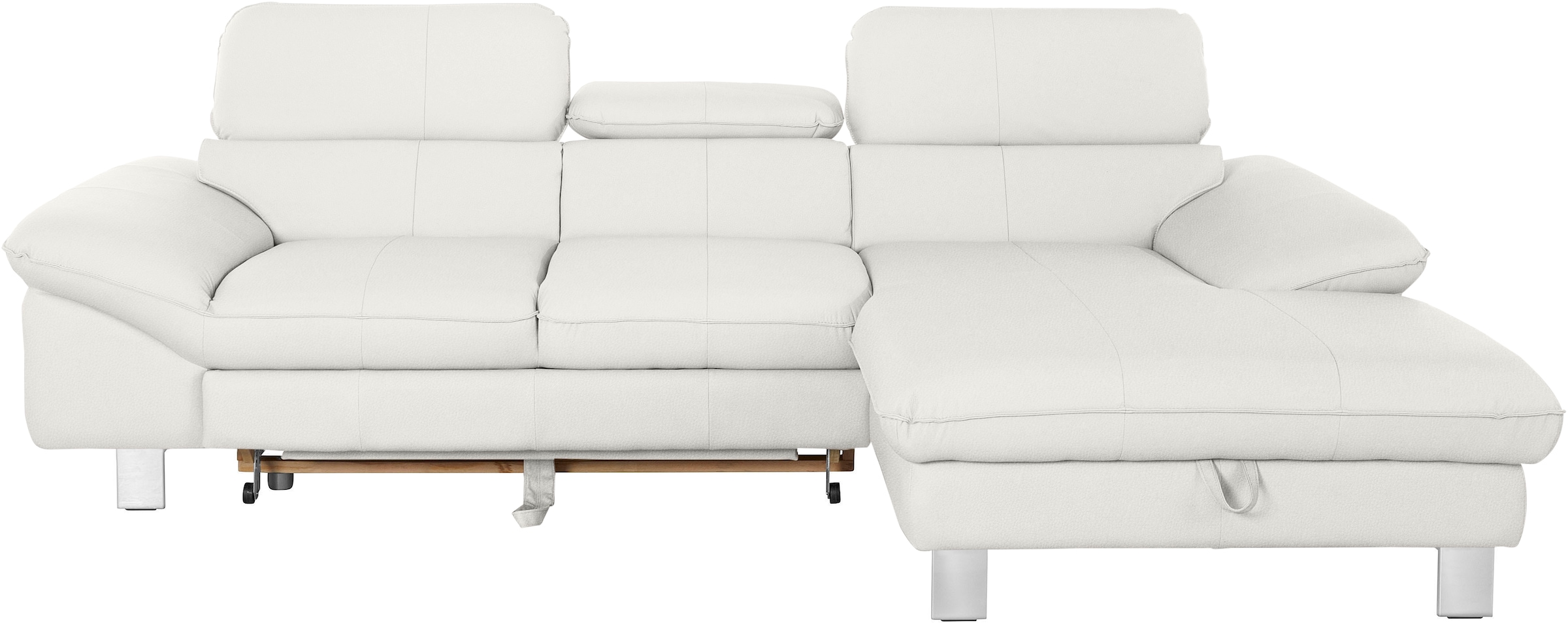 COTTA Ecksofa Driver, mit Kopfteilverstellung, wahlweise mit Bettfunktion