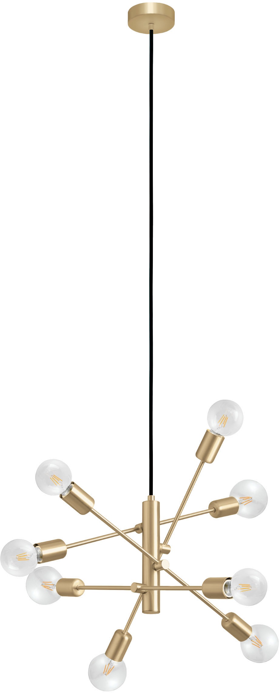 EGLO Hängeleuchte »GRADOLI 1 Pendellampe, Stahl, IP20, E27, Hängelampe, Woh günstig online kaufen