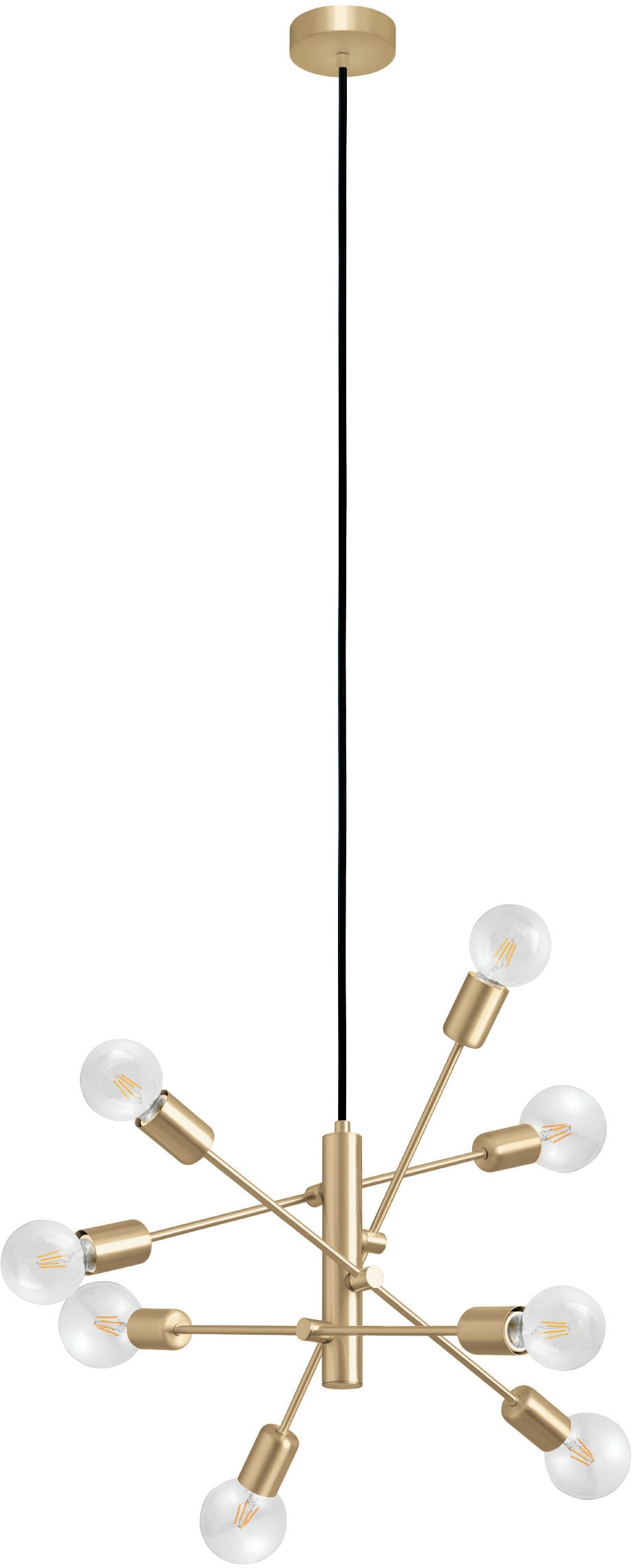 EGLO Hängeleuchte »GRADOLI 1 Pendellampe, Stahl, IP20, E27, Hängelampe, Woh günstig online kaufen