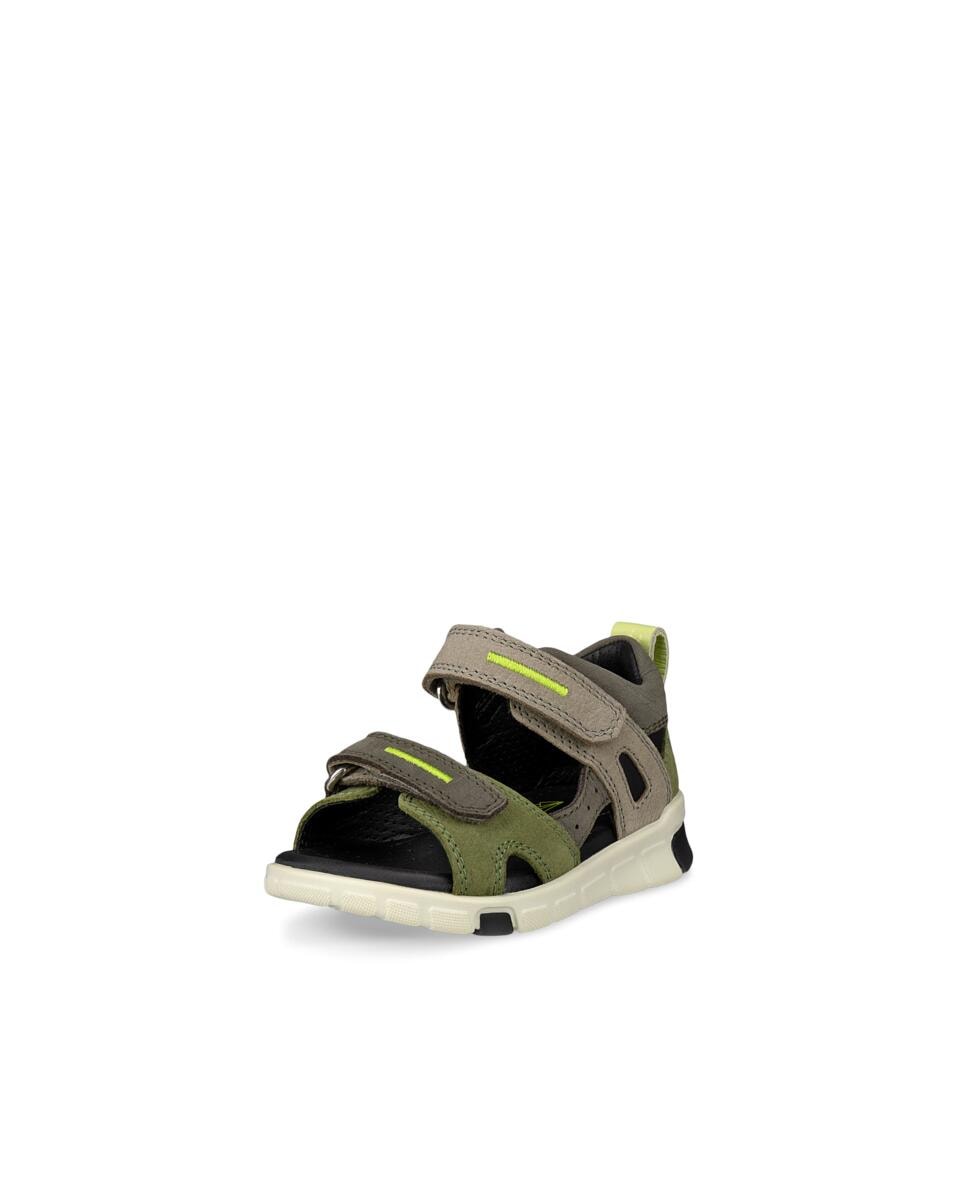Ecco Lauflernschuh »MINI STRIDE SANDAL«, Sandale, Sommerschuh, Urlaubschuh mit Klettverschlüssen