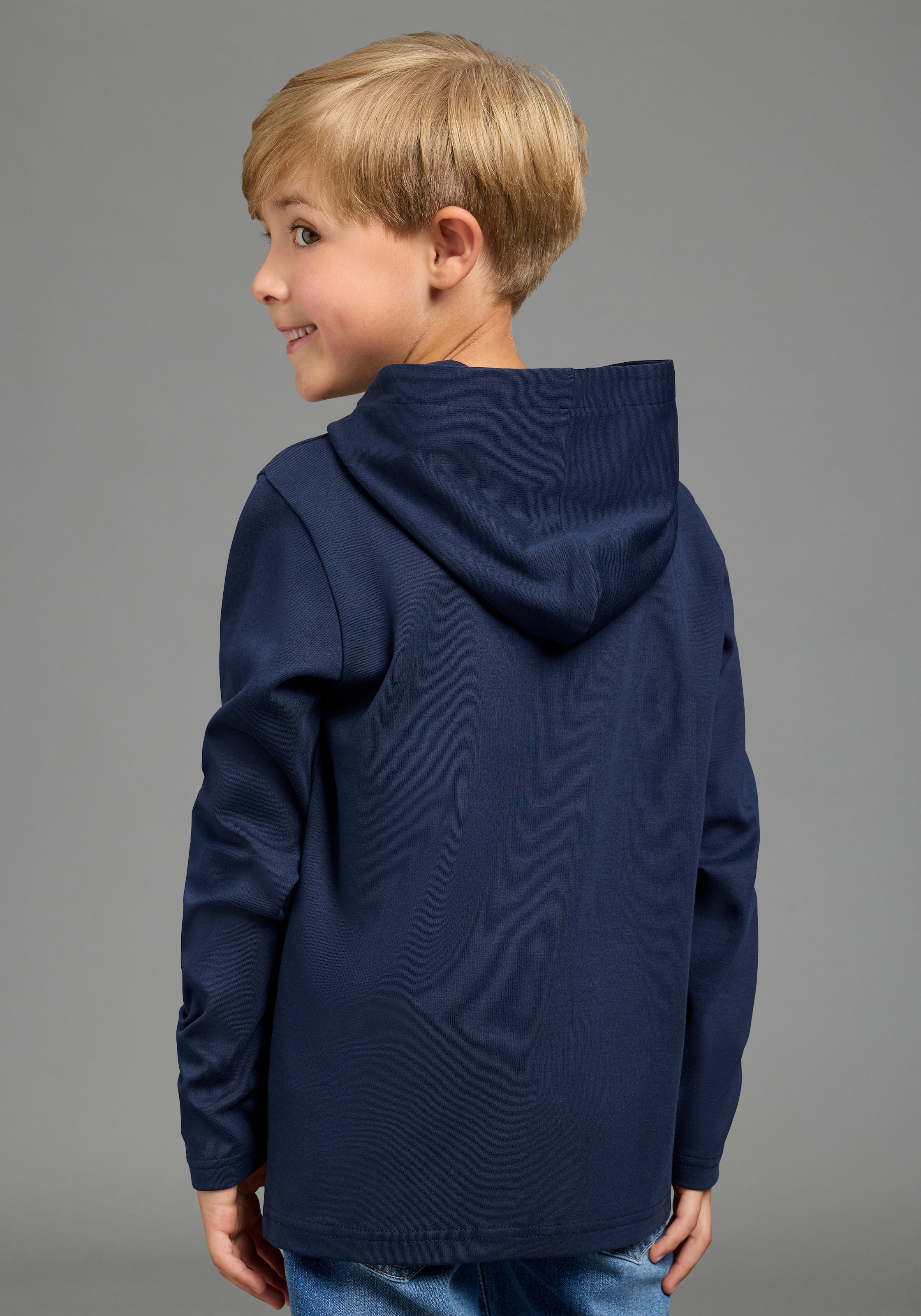 Scout Kapuzenshirt »Kapuzenshirt mit coolem Dino-Druck - NEU von SCOUT« Langarm, modischer Stil
