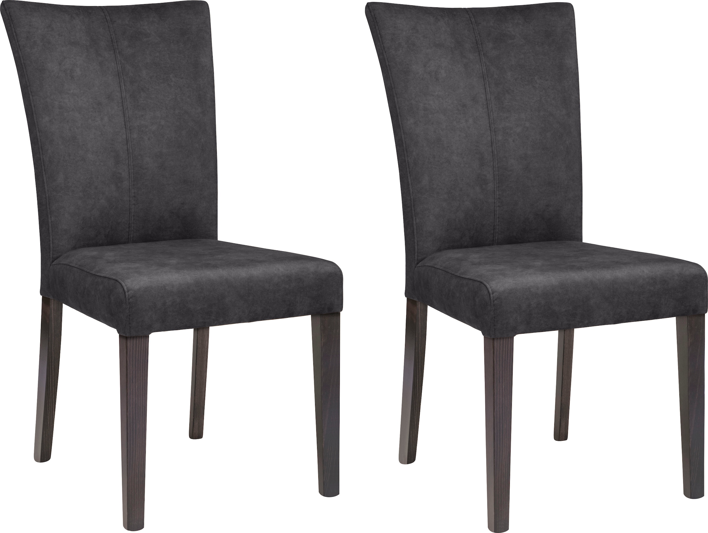 Home affaire 4-Fußstuhl »Aspen« (Set) 2 Stk. Samtvelours Beine aus massiver günstig online kaufen