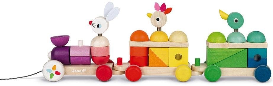 Kaloo Spielzeug-Eisenbahn »Zigolos Nachziehzug Hase, Huhn und Ente groß«, FSC®- schützt Wald - weltweit