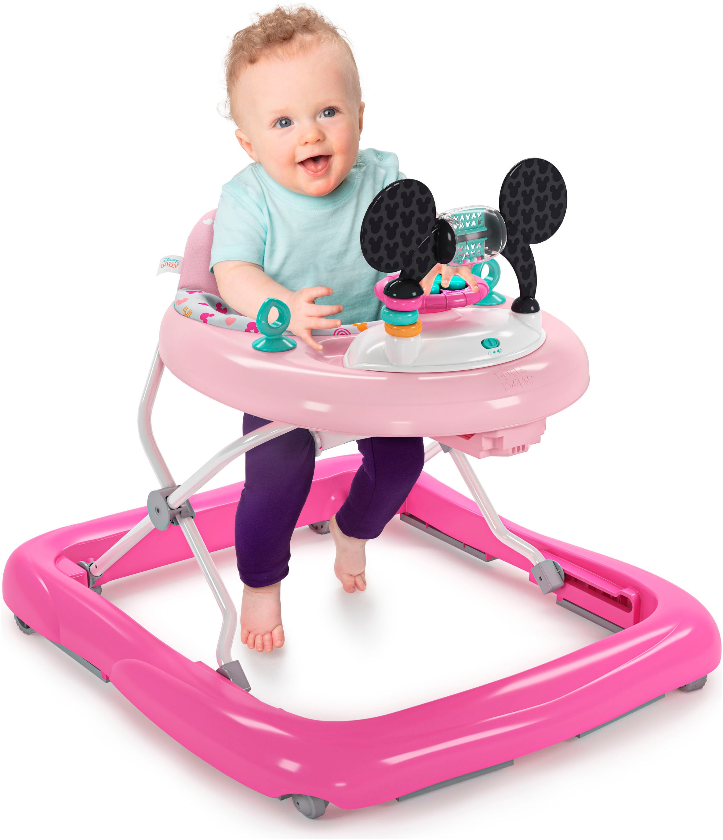 Bright Starts Lauflernhilfe »MINNIE MOUSE Tiny Trek™ Walker, Forever Besties™, 2-in-1 Walker«, mit Licht und Sound