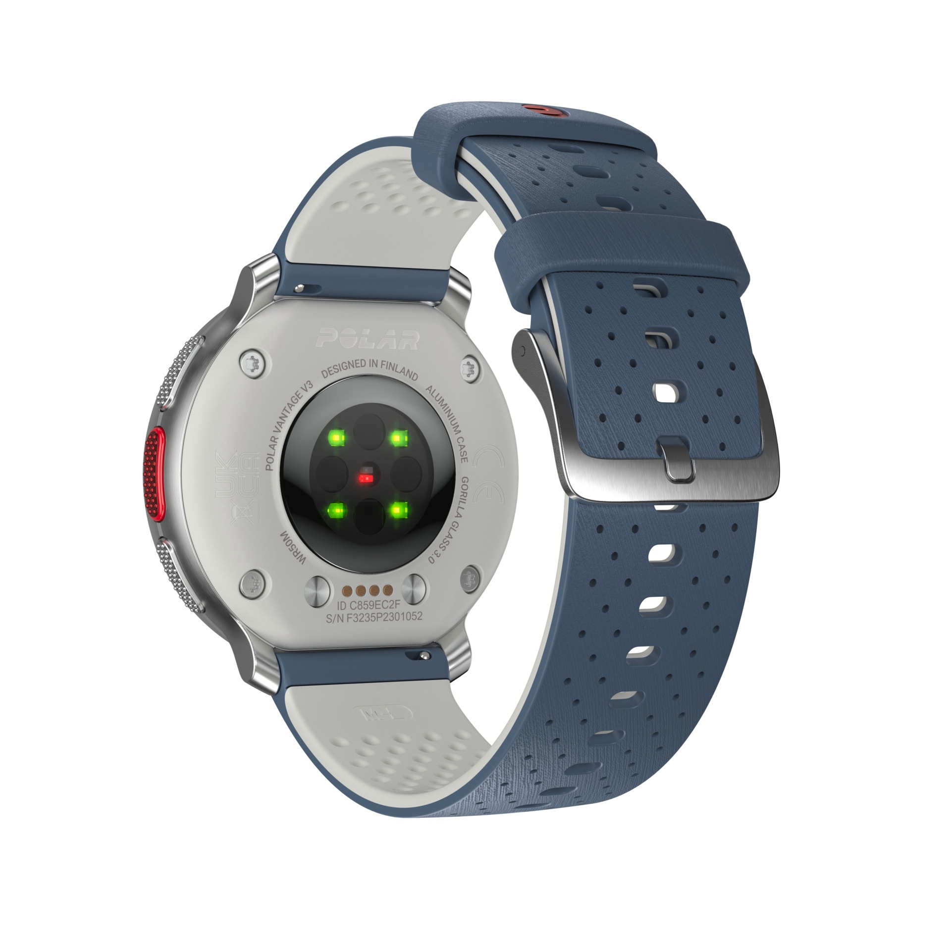 Polar Smartwatch »VANTAGE V3«, (3,5 cm / 1,39 Zoll), 32 GB, Premium-Multisportuhr Silikon-Armband S-L)