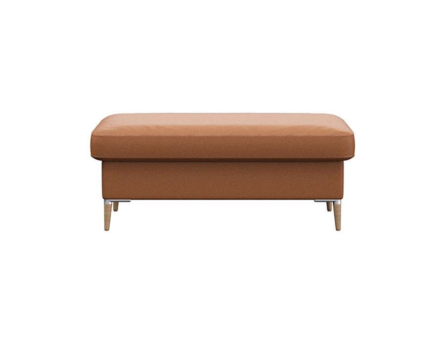 FLEXLUX Pouf »Fiore«, Kaltschaum, Füße Alu+ Eiche