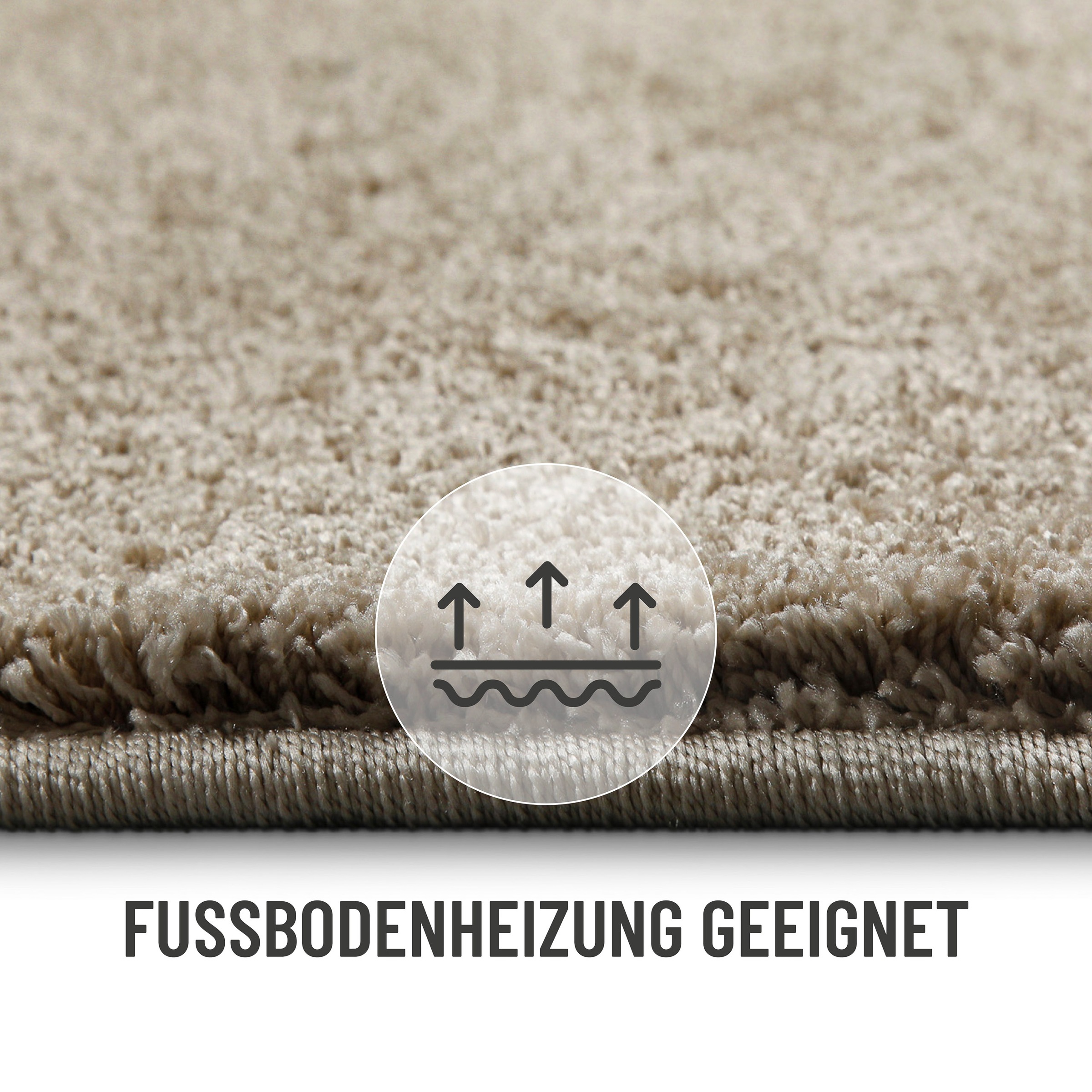 Wecon home Basics Teppich »Nova«, quadratisch, 25 mm Höhe, Kurzflor Teppich, gewebt, Läufer, robust, Wohnzimmer, Schlafzimmer