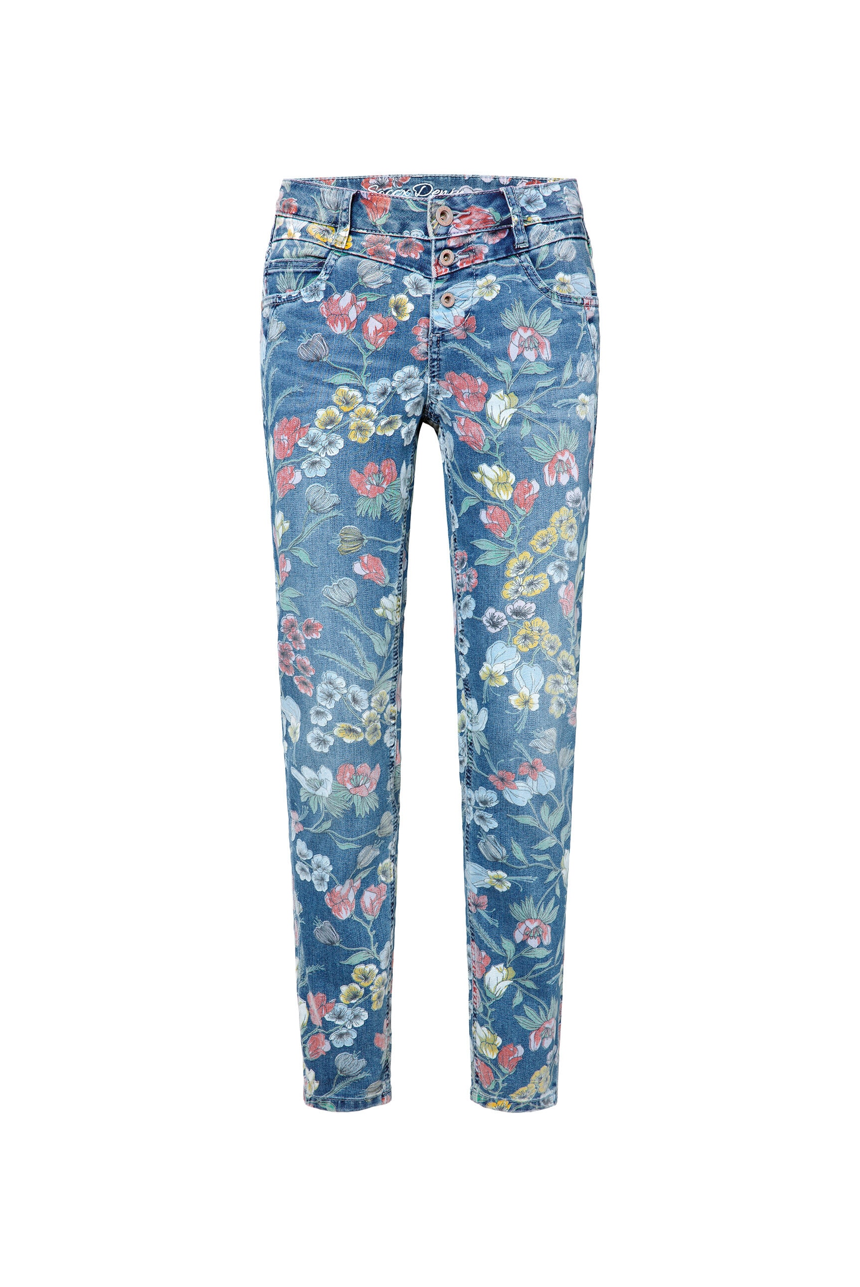 SOCCX Slim-fit-Jeans, mit sichtbarer Knopfleiste