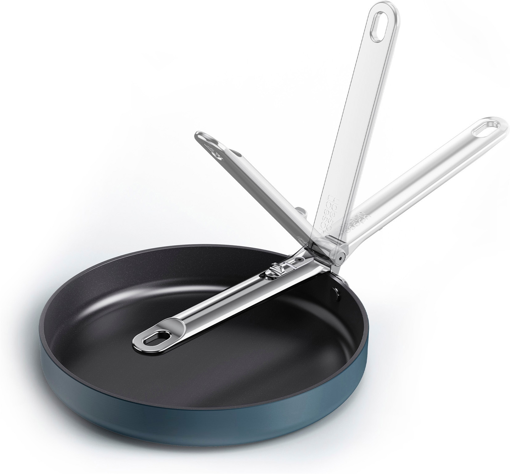 Joseph Joseph Bratpfanne »Space 24 cm antihaftbeschichtete Pfanne« Aluminium 1 tlg. abklappbare Griffe für maximalen Stauraum