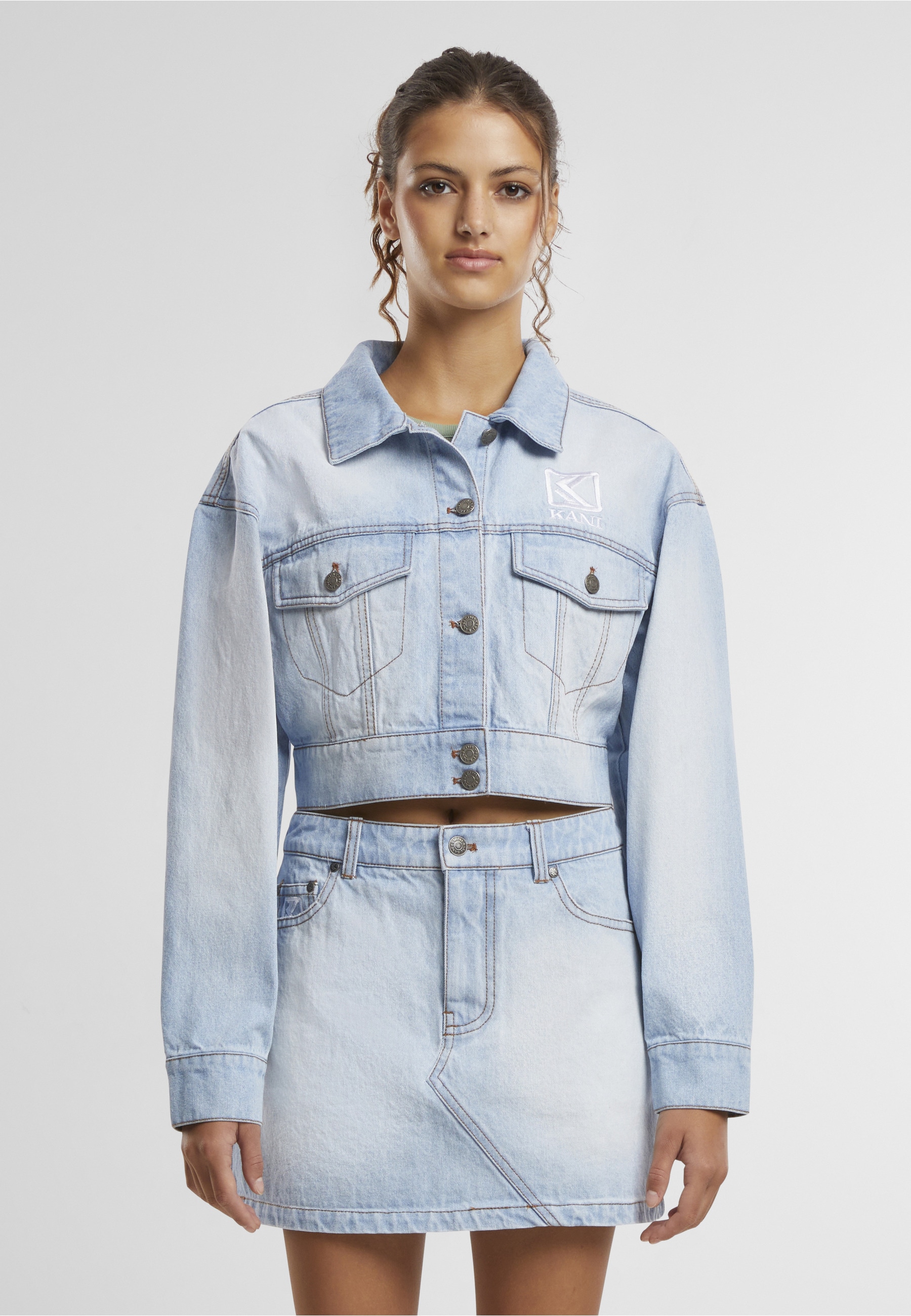 Karl Kani Jeansjacke »Karl Kani Og Kani Denim Jacket« 1 Stk. tlg. ohne Kapuze