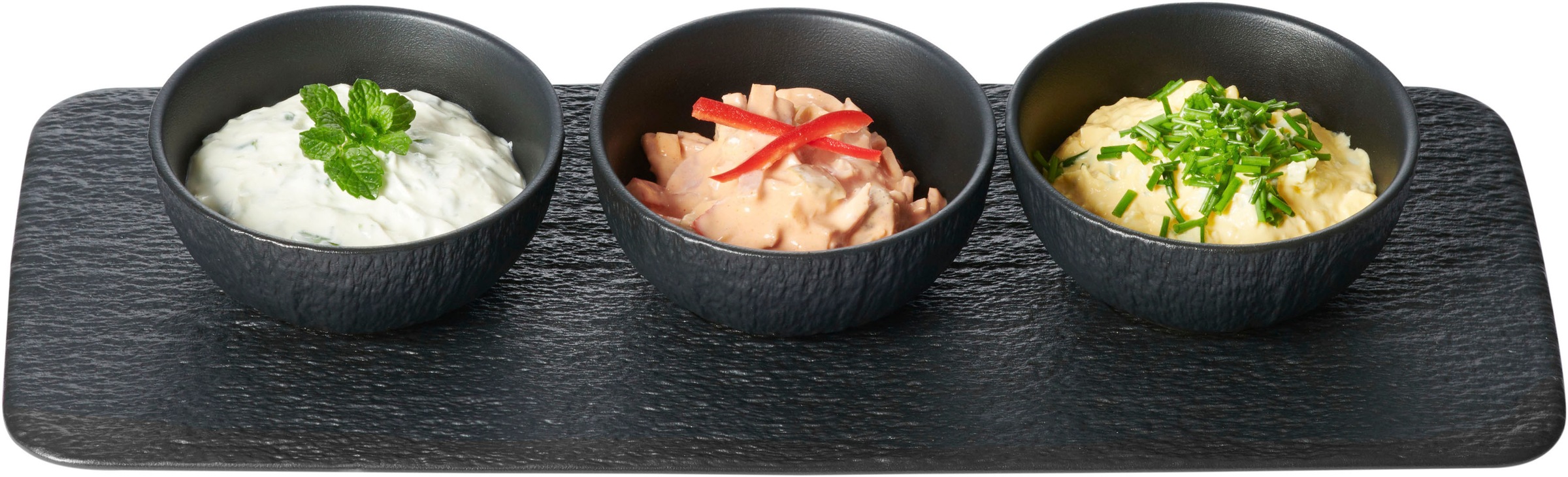 Käfer Dipschale, 4 tlg., aus Steinzeug, Kaolin, zweifach gebrannt, je 9 cm günstig online kaufen