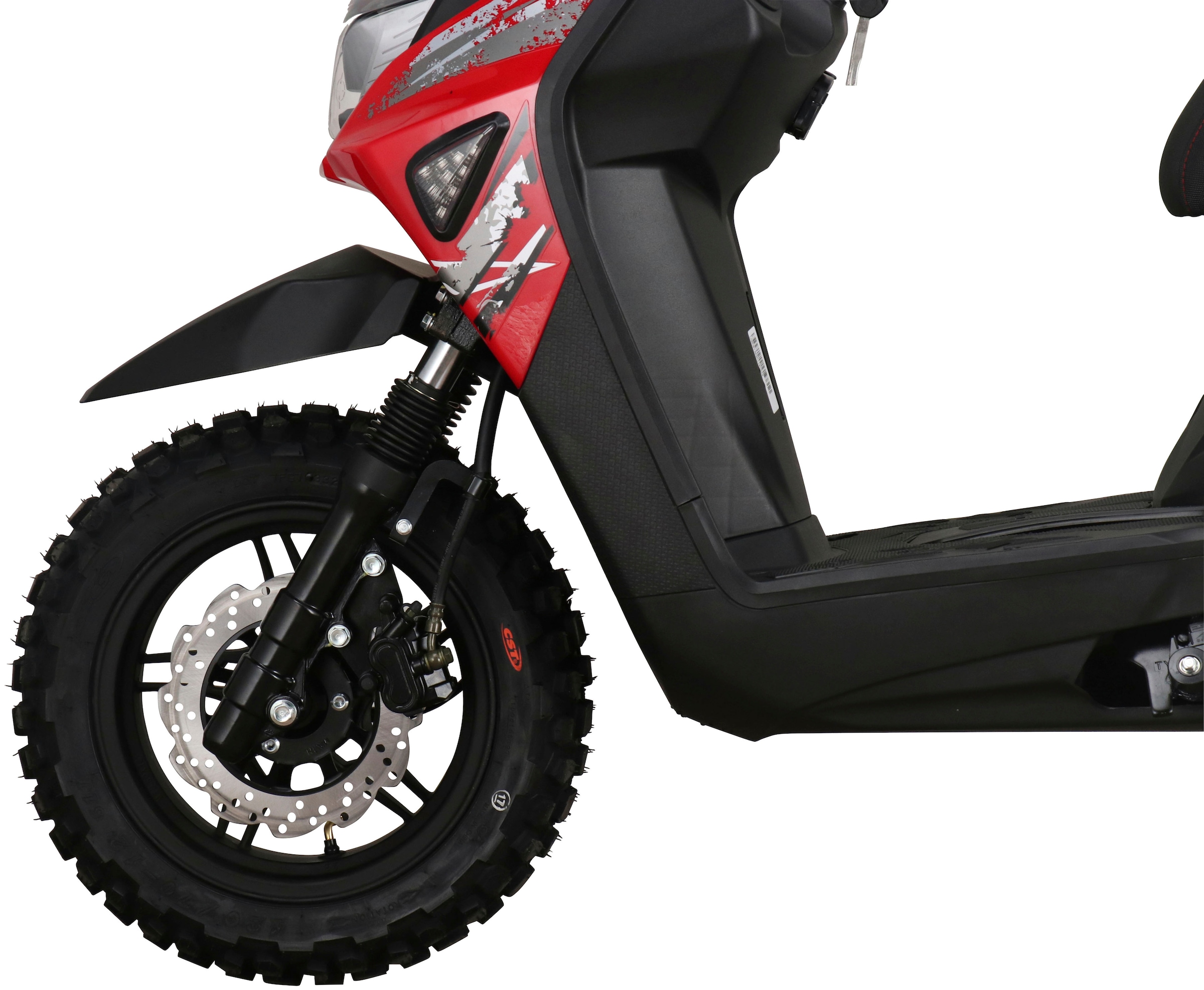 GT UNION Motorroller »Cross 2.0 25«, 49,6 cm³, 25 km/h, Euro 5, 2,7 PS, (Komplett-Set, 2 tlg., mit Topcase), Luftgekühlter Motor