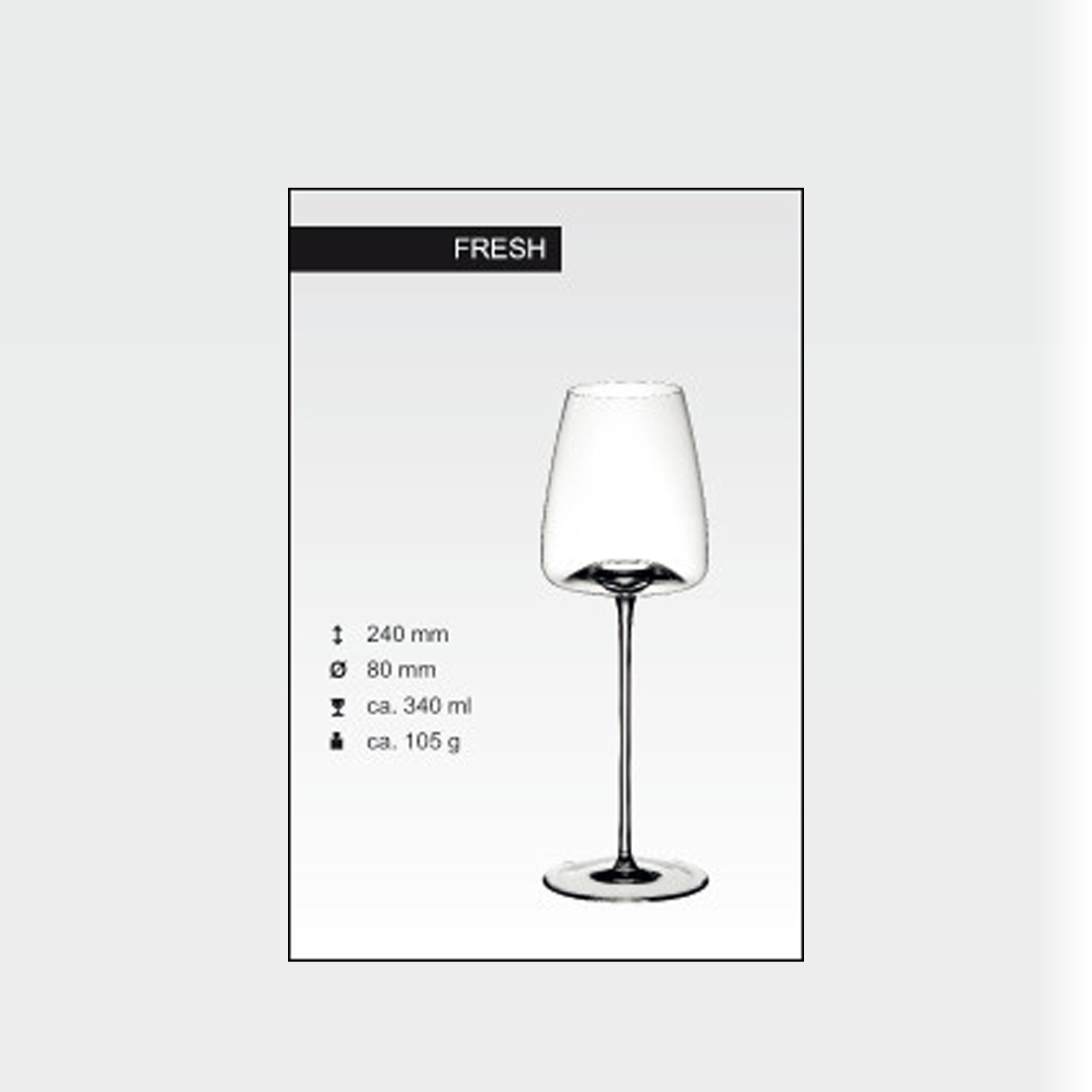 ZIEHER Weißweinglas »Weißweingläser Vision Fresh 340 ml 2er Set transparent günstig online kaufen