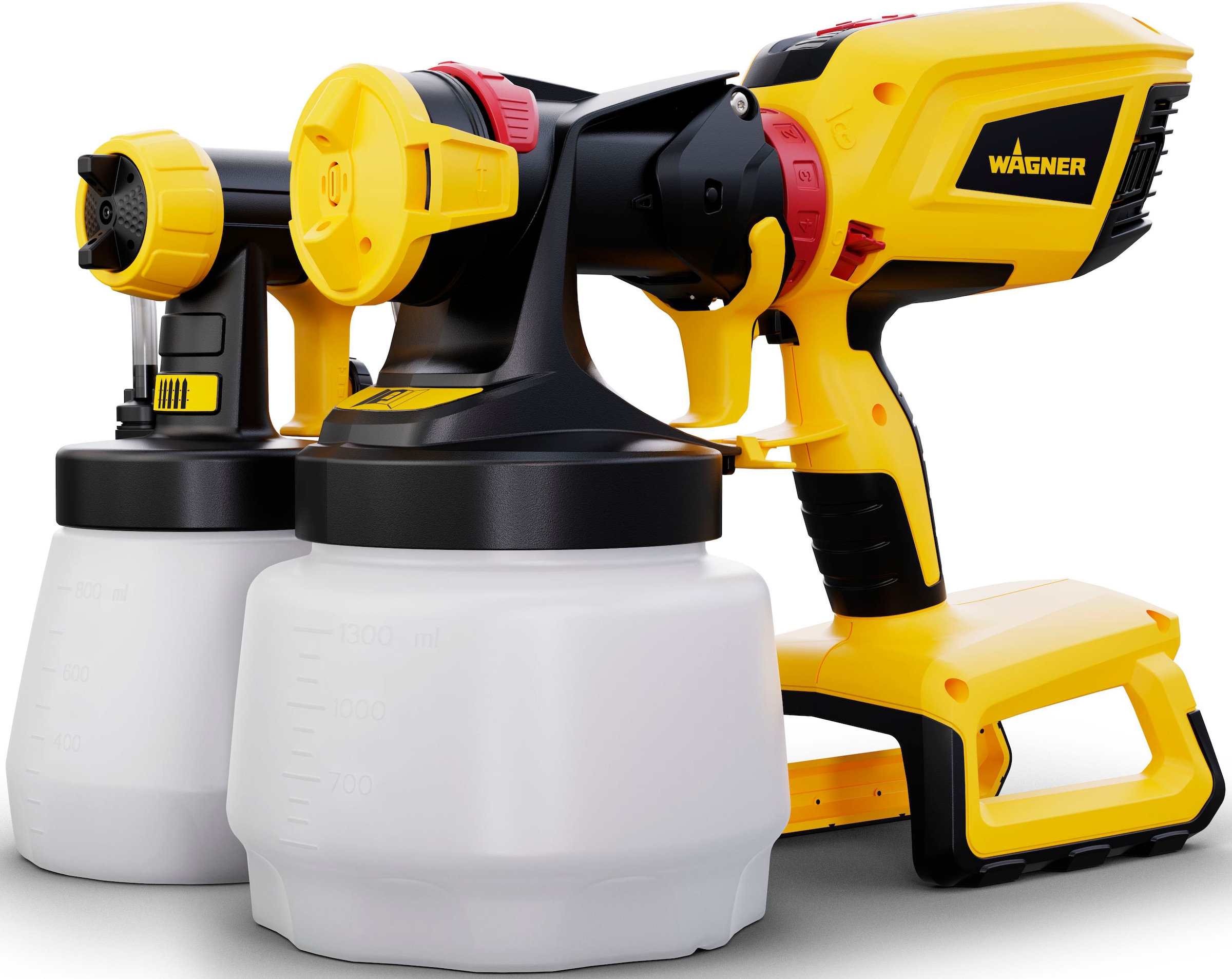 WAGNER Farbsprühgerät »W 600 FLEXiO«, für 1300 ml Wandfarbe, 800 ml Lacke & Lasuren