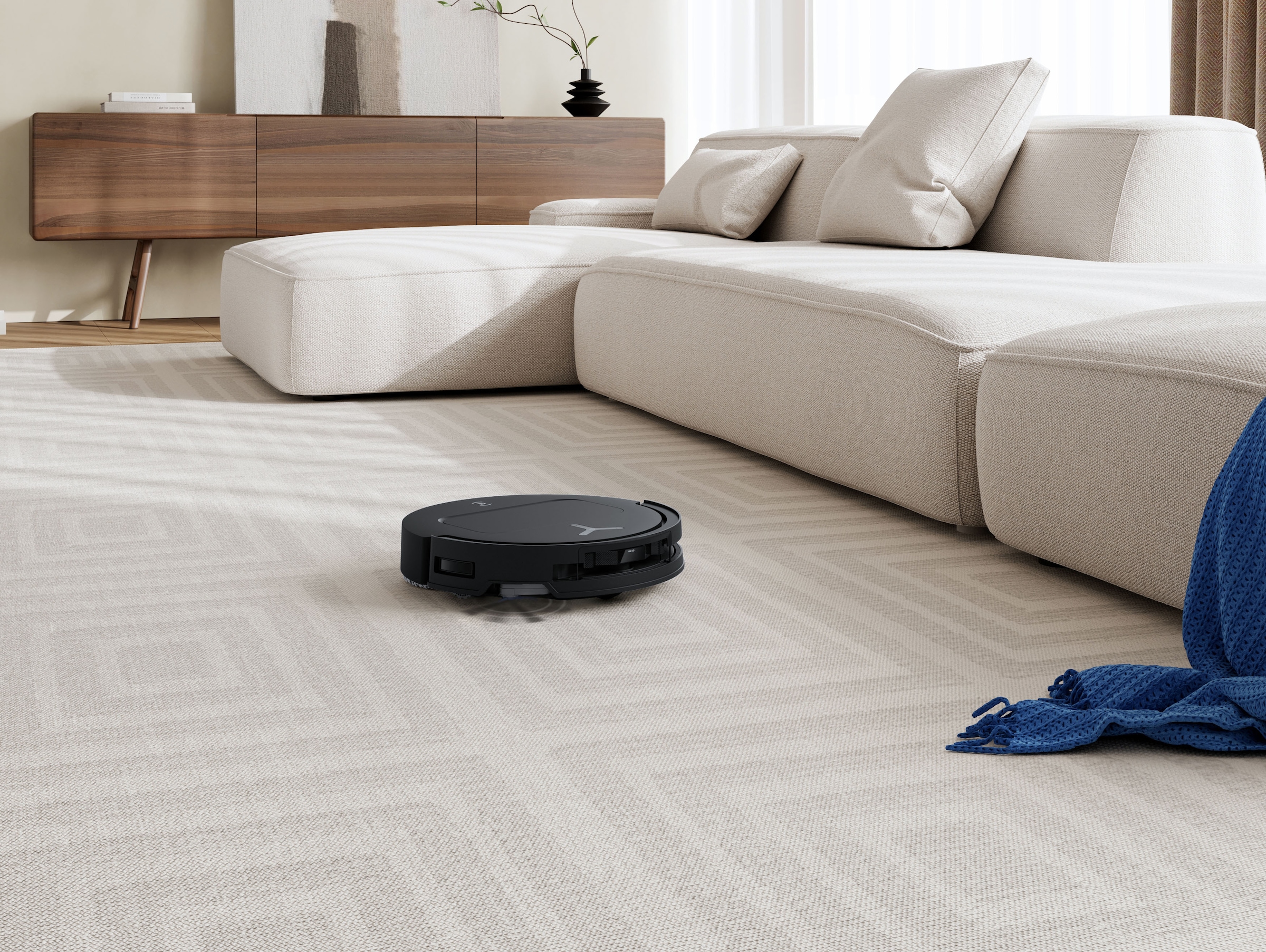 ECOVACS Nass-Trocken-Saugroboter »DEEBOT T50 OMNI Gen3« 25.000 Pa, OMNI Station, Ultraschlankes 81-mm-Design