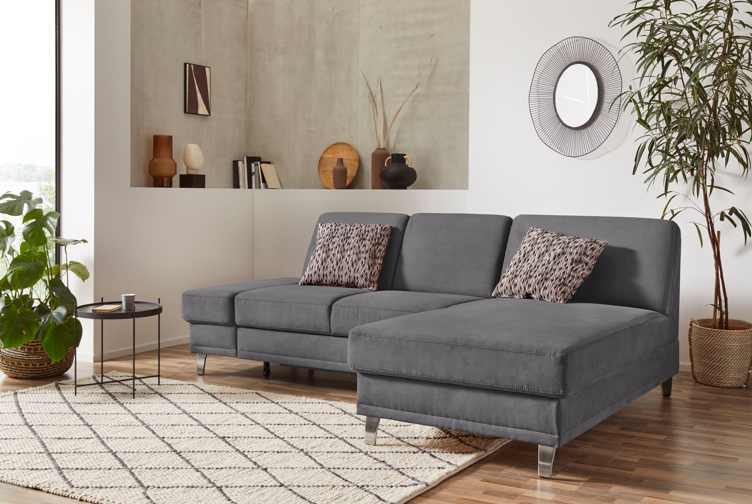 sit&more Ecksofa »Clio L-Form«, wahlweise mit Bettfunktion oder Vorziehsitz günstig online kaufen