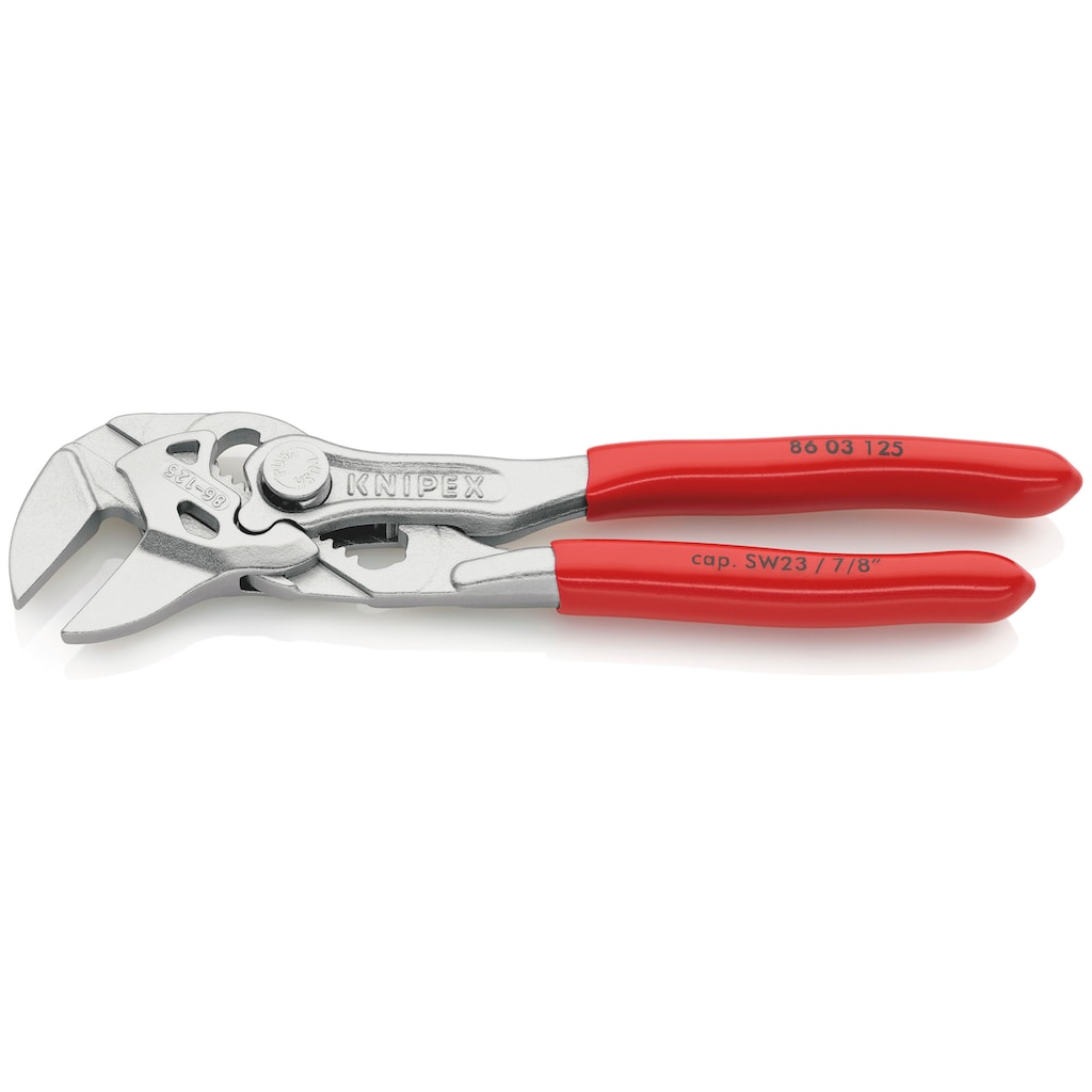 Knipex Zangenschlüssel »86 03 125 Mini, Zange und Schraubenschlüssel in einem Werkzeug«, (1 tlg.)