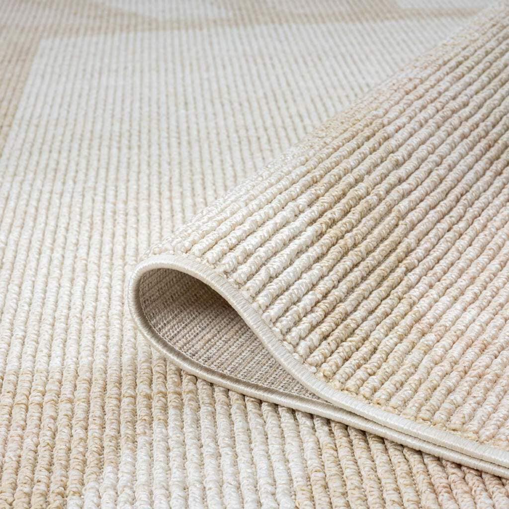 Carpet City Teppich »CLASICO 9152«, rechteckig, 11 mm Höhe, Läufer, Kurzflor, Hochtief-Muster, Boho, Fransen, Wohnzimmer