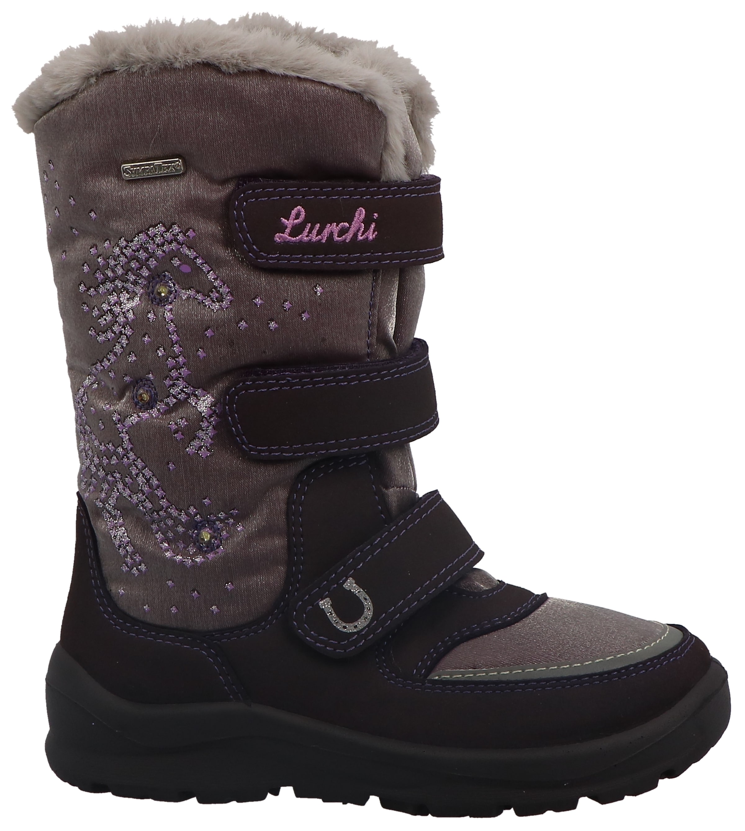 Lurchi Winterstiefel »Kalina-SYMPATEX Blinkschuh«, Winterboots mit Blinkfunktion, Größenschablone zum Download