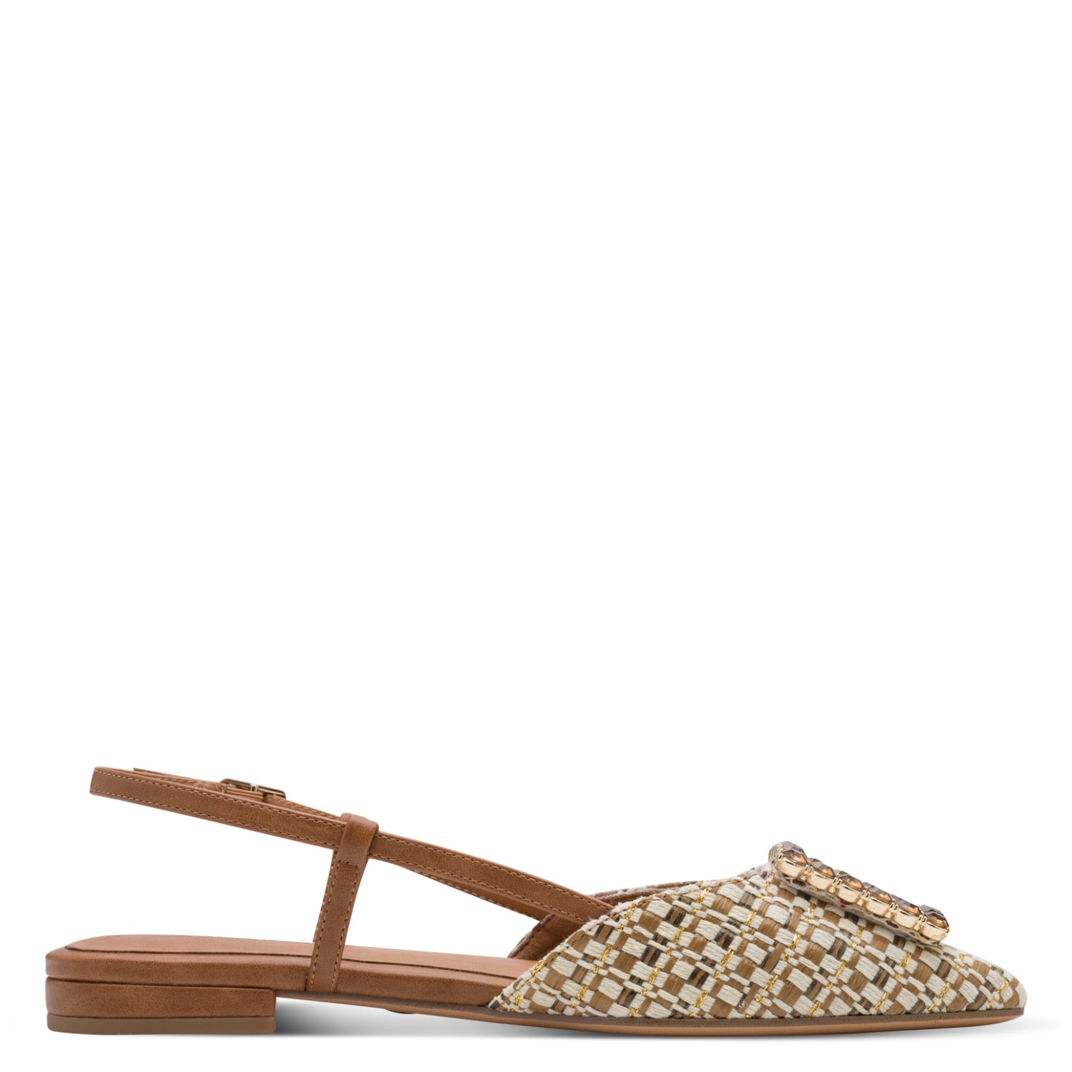 Tamaris Slingpumps  , Blockabsatz, Sommerschuh mit schickem Schmuckelement