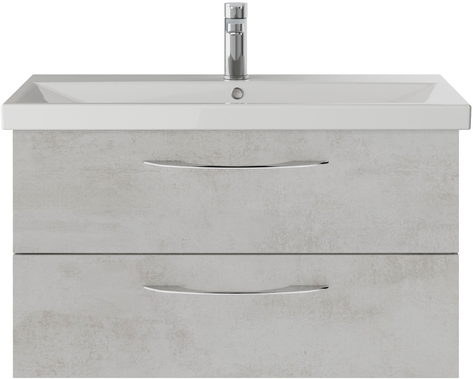 Saphir Badmöbel-Set »Serie 4035 2-teilig, Keramikwaschtisch mit LED-Spiegel, 90 cm breit« Set, 