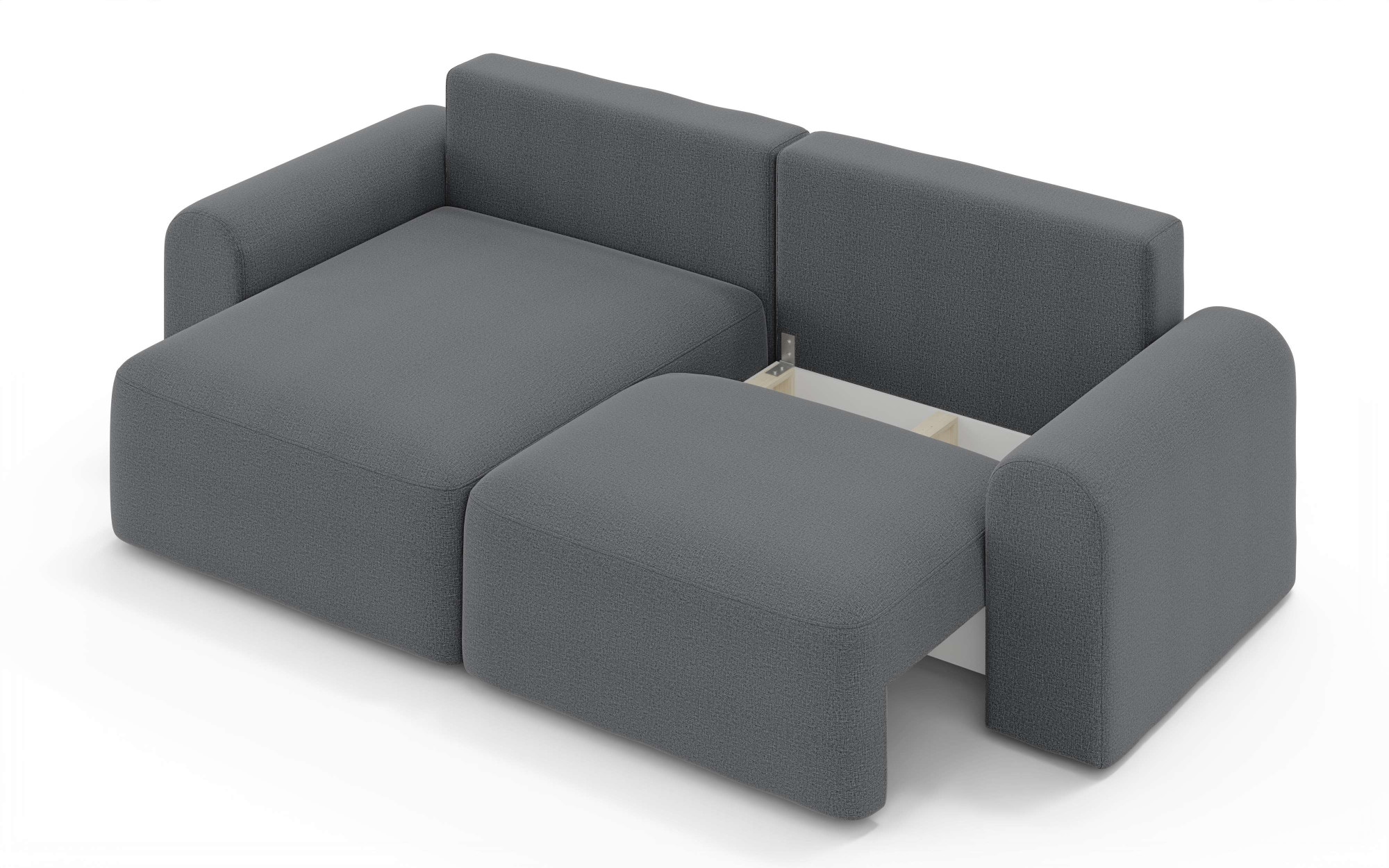 OTTO home Ecksofa »LEOO universell Schlafsofa mit Bettkasten, Maße B/T/H: 272/152/84,5 cm«, L-Form mit Recamiere rechts oder links montierbar, hoher Sitzkomfort