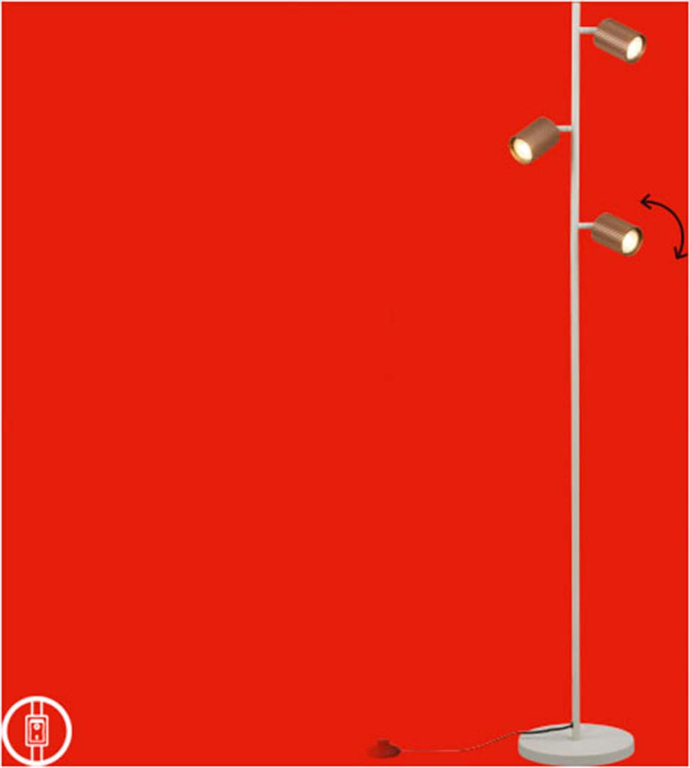 Briloner Leuchten LED Stehlampe »IDA« GU10 1 Stk. 22x141 cm, Wohnzimmer, Schlafzimmer, Büro