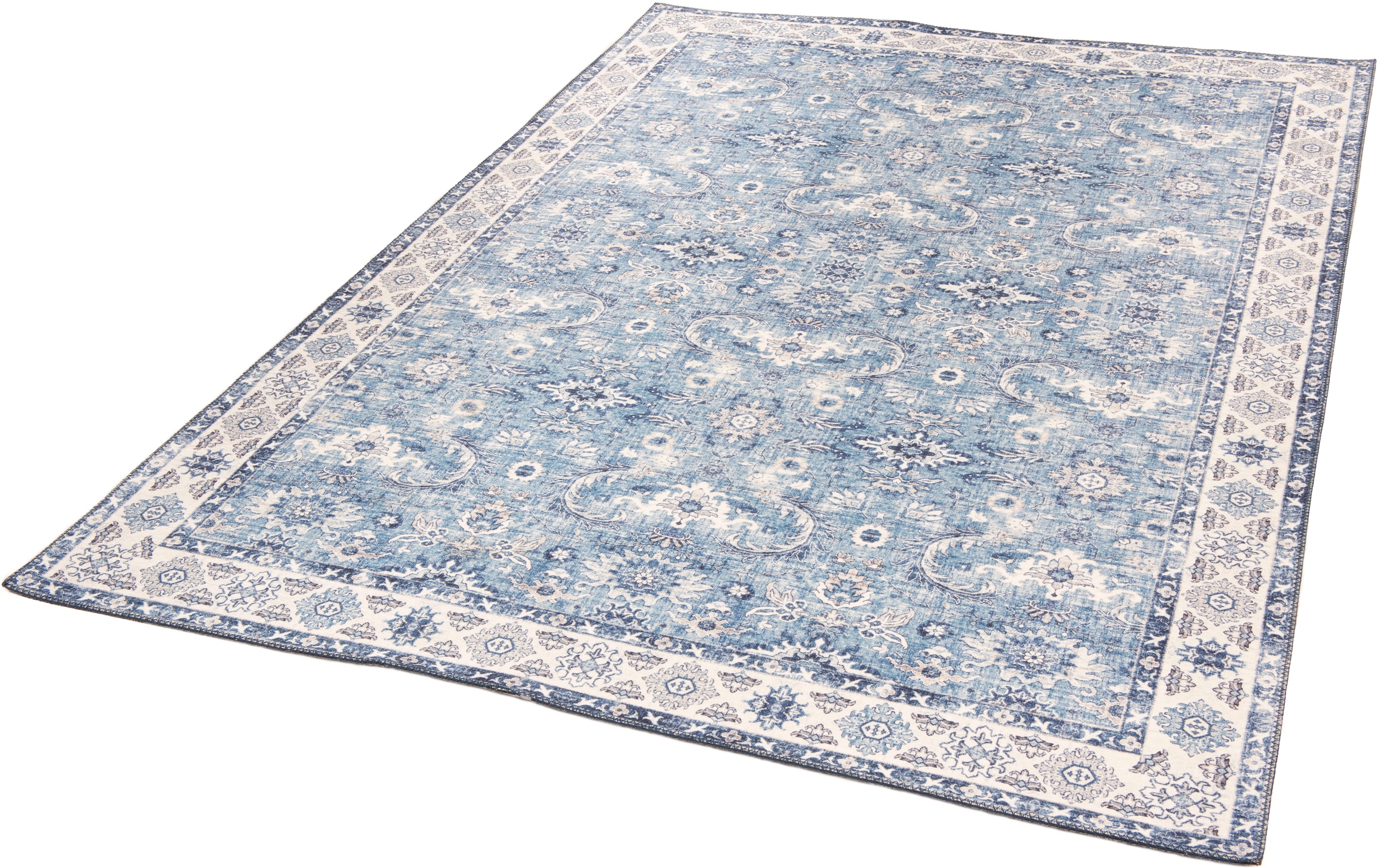 Gino Falcone Teppich »Cecilia 070« rechteckig 3 mm Höhe Flachgewebe, bedruckt, Orient-Optik